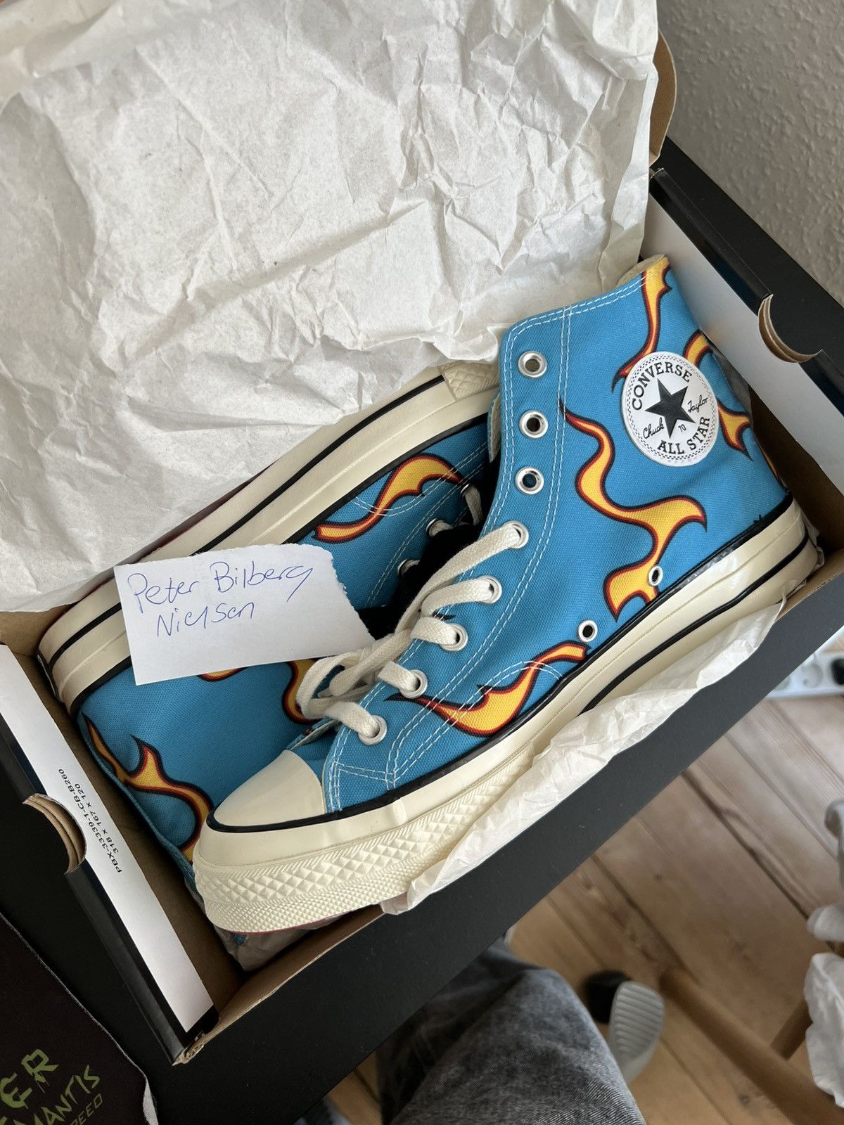 High Top Golf Le Fleur Converse Blue Flame Blue Flame Golf Wang