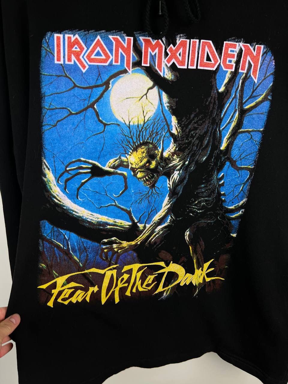 Vintage Iron Maiden Fear Of The Dark band vintage hoodie size XL Size US XL / EU 56 / 4 - 4 Thumbnail