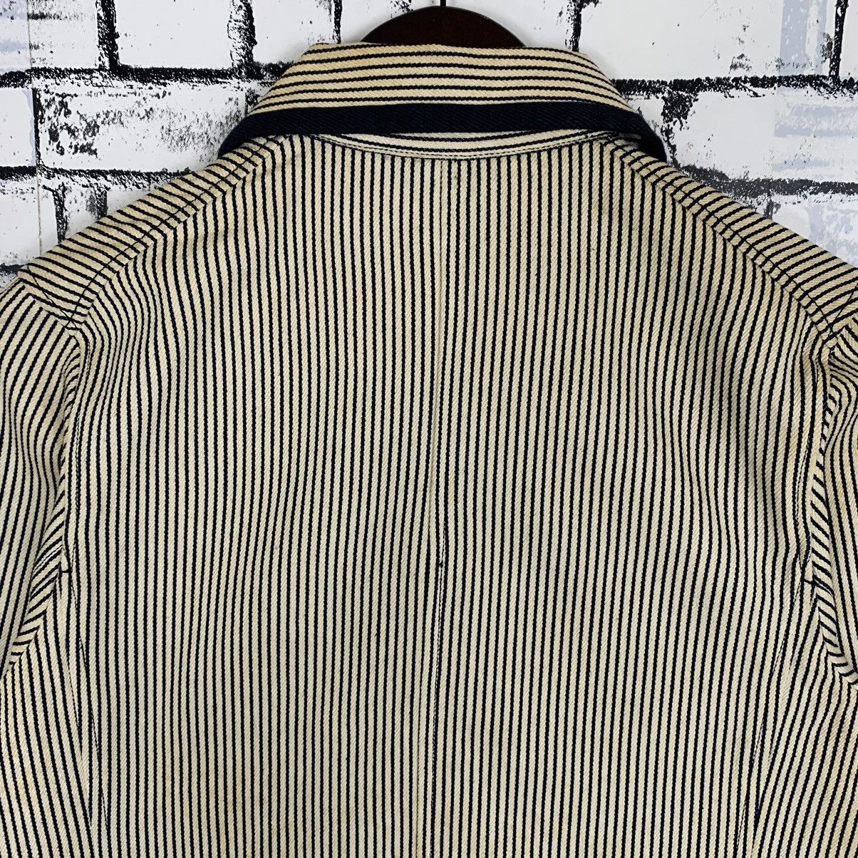 Japanese Brand × Vintage Japanese Brand Unbrand Stripes Jacket for Women Size M / US 6-8 / IT 42-44 - 7 Thumbnail