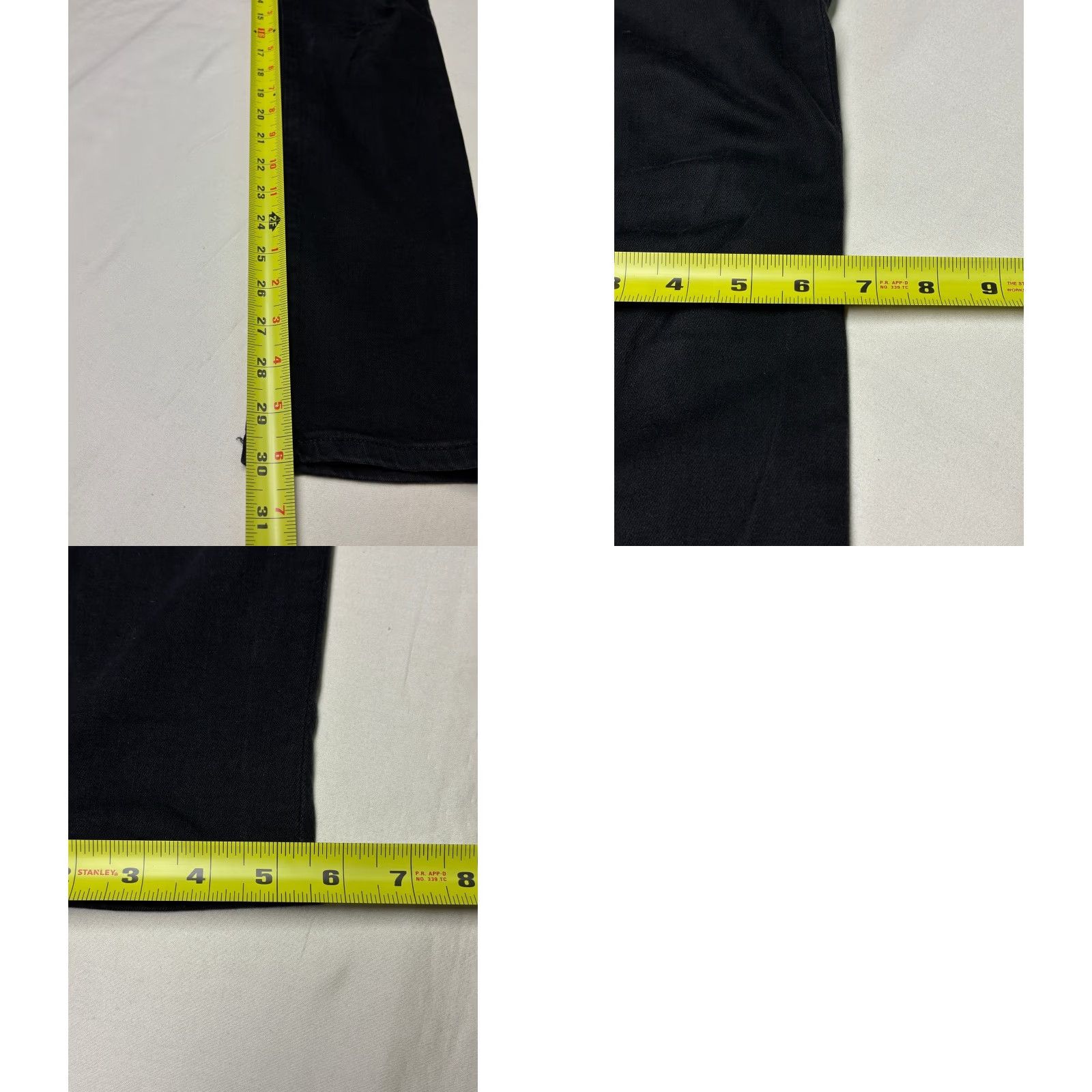 Vintage AG Adriano Goldschmied The Prima Cigarette Leg Black Jeans Size 30X30 Size 30" / US 8 / IT 44 - 9 Thumbnail