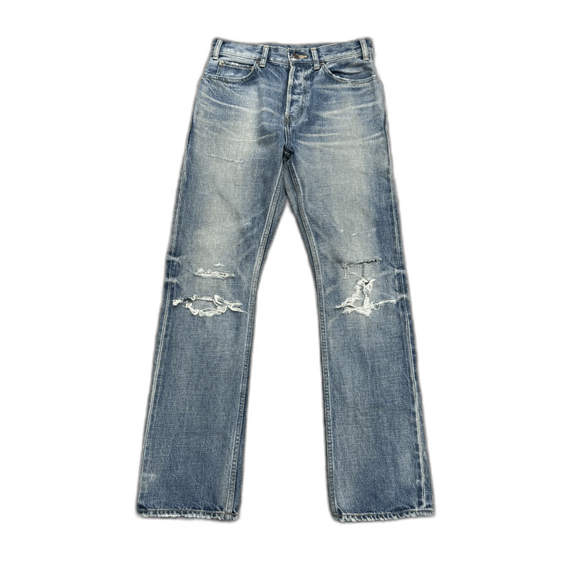 Celine washed distressed jeans