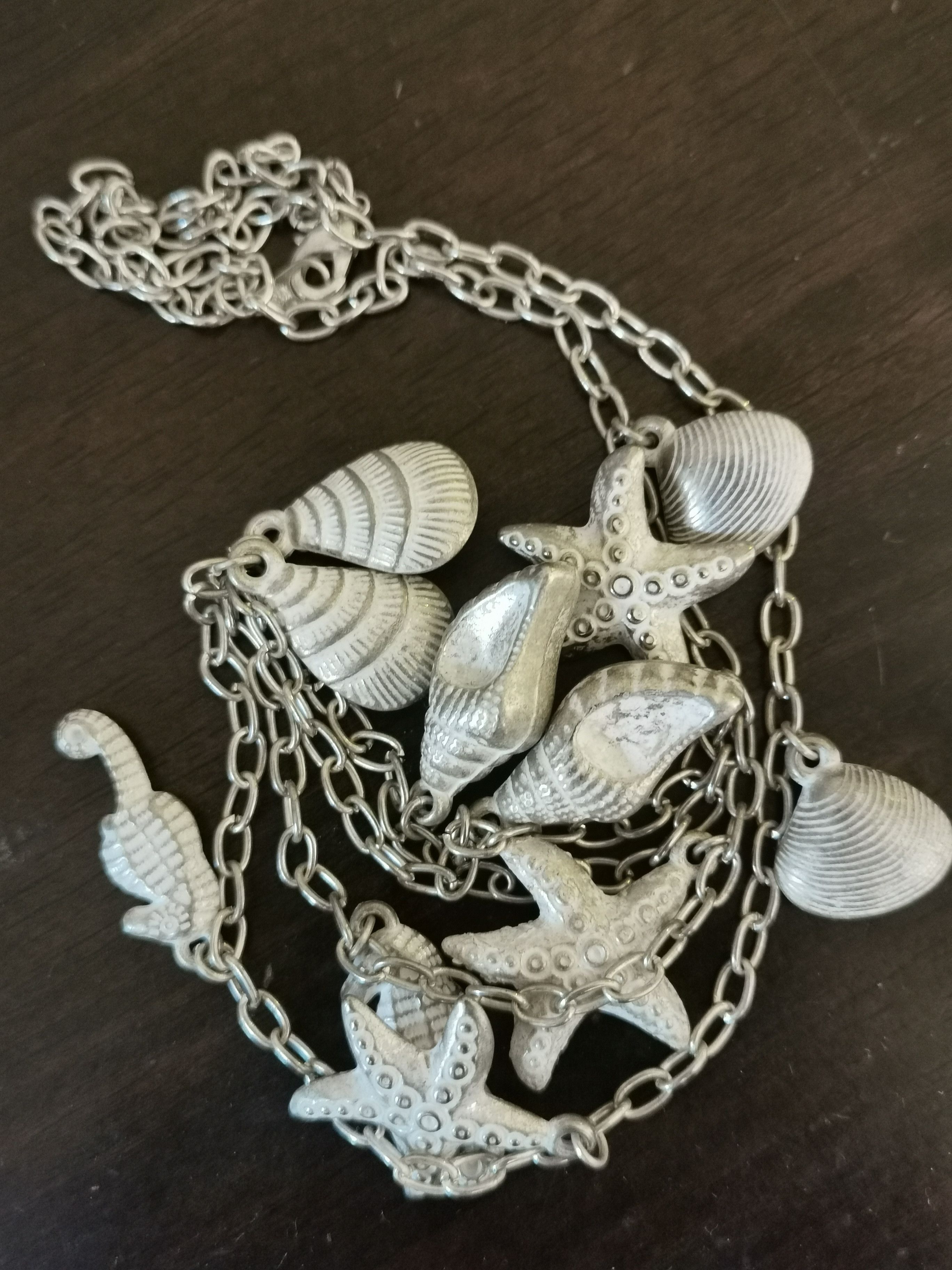 Jewelry Shell Necklace/chain in Silver, Women's