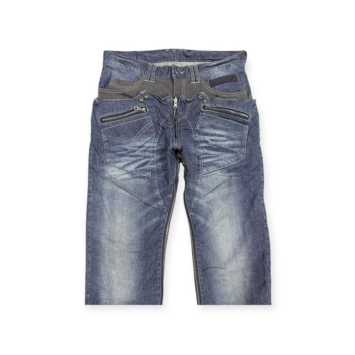 Seditionaries Vtg🔥Avant-Garde ppfm AnarchyDenim Eastern Rock Reverseible Size US 33 - 7 Thumbnail