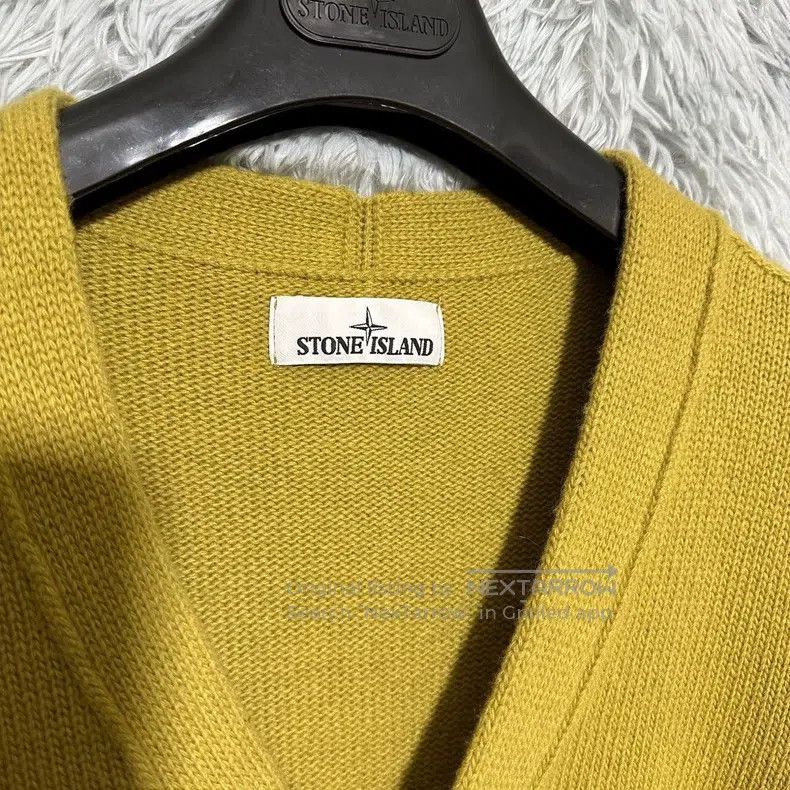 Stone Island Stone Island Embroidered Compass Logo Knit Jacket, Yellow, Size US M / EU 48-50 / 2 - 4 Thumbnail