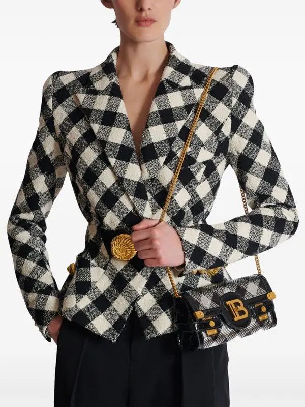 Balmain o1s1wg111225 Size:OS/B-Buzz Pouch 23 in Black Size ONE SIZE - 3 Thumbnail