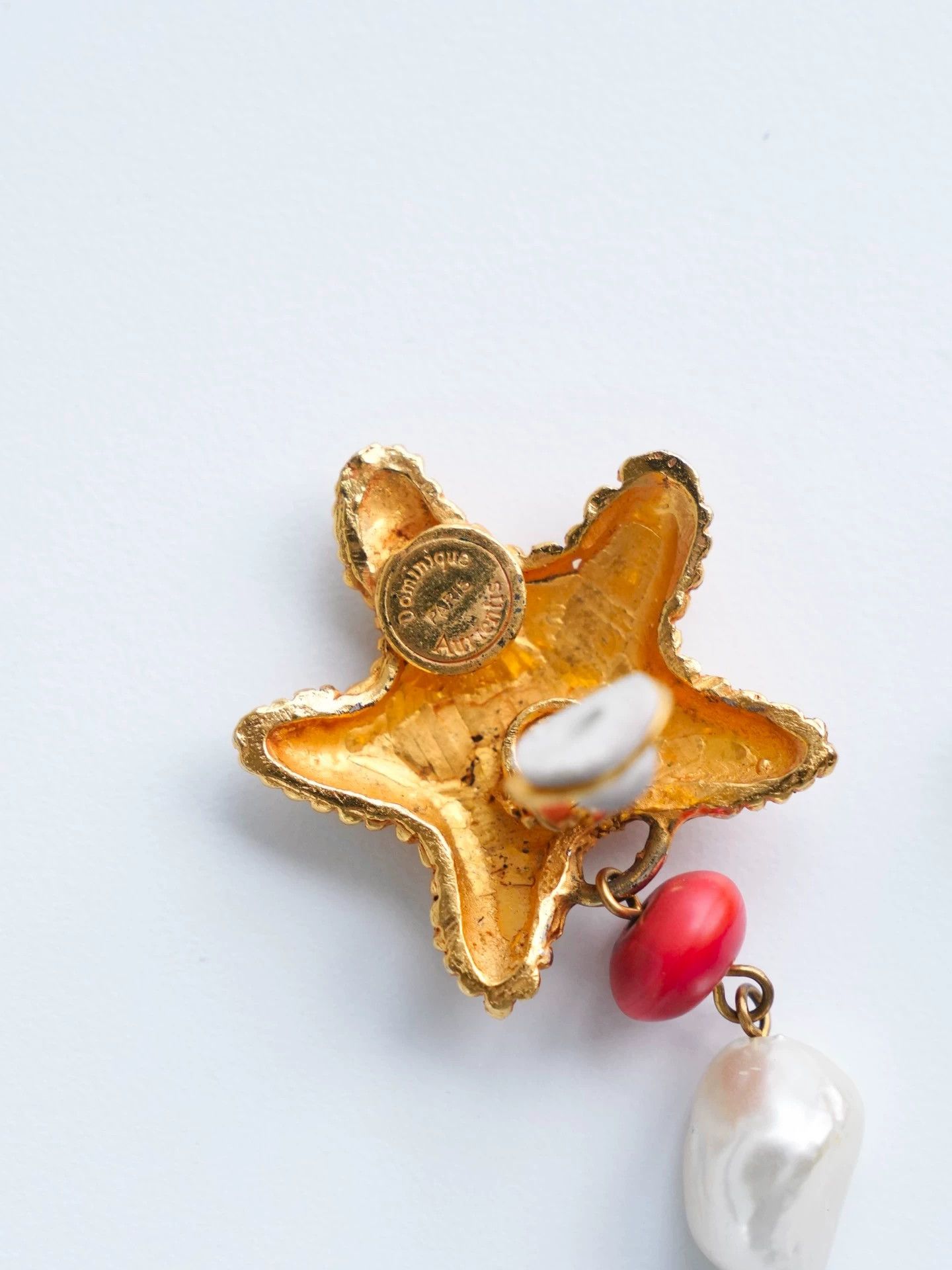 Other Dominique Aurientis Vintage Starfish Pearl Earclips Size ONE SIZE - 5 Thumbnail