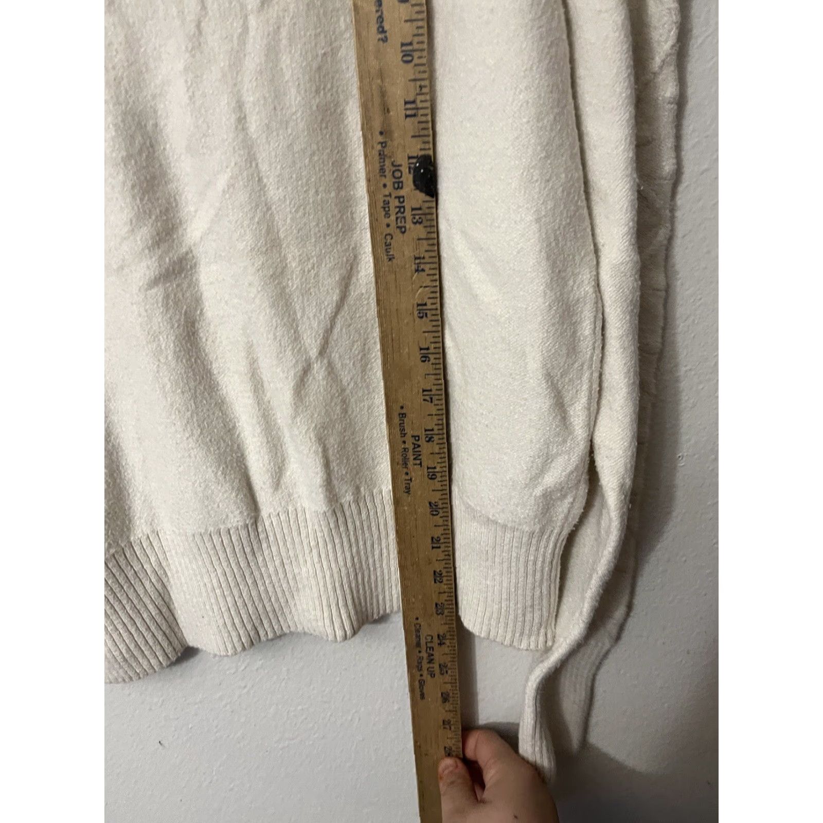 Lucky Brand Lucky Brand Women’s Quinn Cable Pullover Sweater Ivory Size M Princess Size M / US 6-8 / IT 42-44 - 4 Thumbnail
