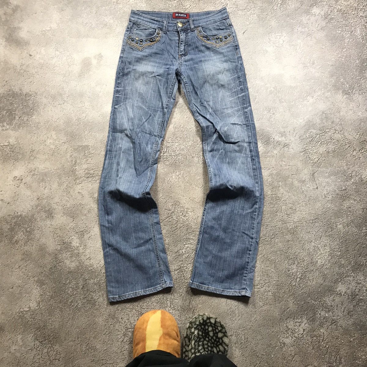 Japanese Brand vintage Faded Jeans japan distressed denim spring pants 90s Size 27" / US 4 / IT 40 - 2 Thumbnail