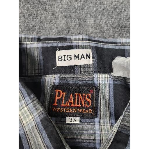 Vintage Vintage Plains Western Wear Pearl Snap Shirt Men Sz 3XL Plai Size US XXL / EU 58 / 5 - 7 Thumbnail