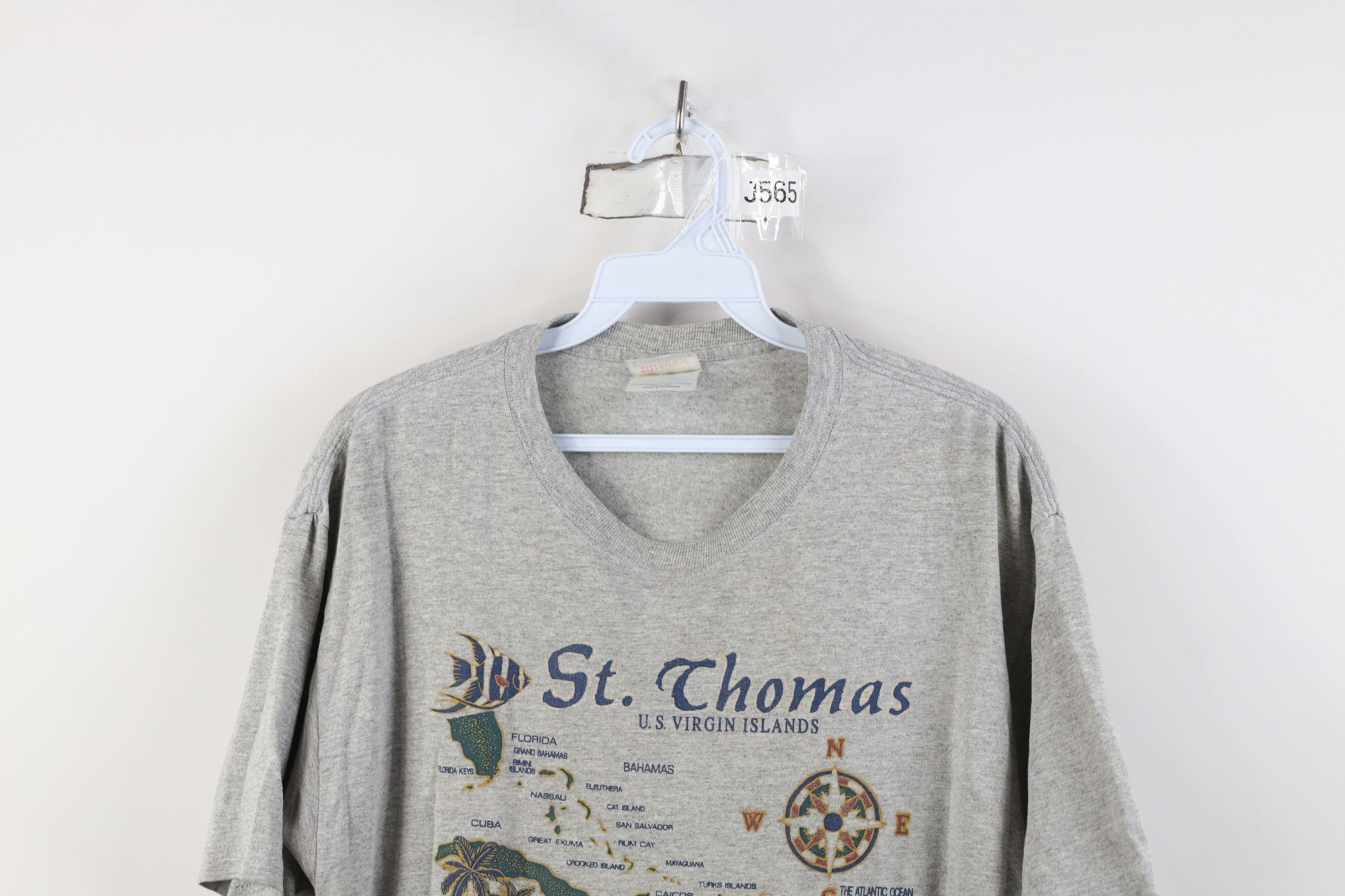 Vintage Vintage 90s Streetwear St Thomas US Virgin Islands T-Shirt Size US M / EU 48-50 / 2 - 2 Thumbnail