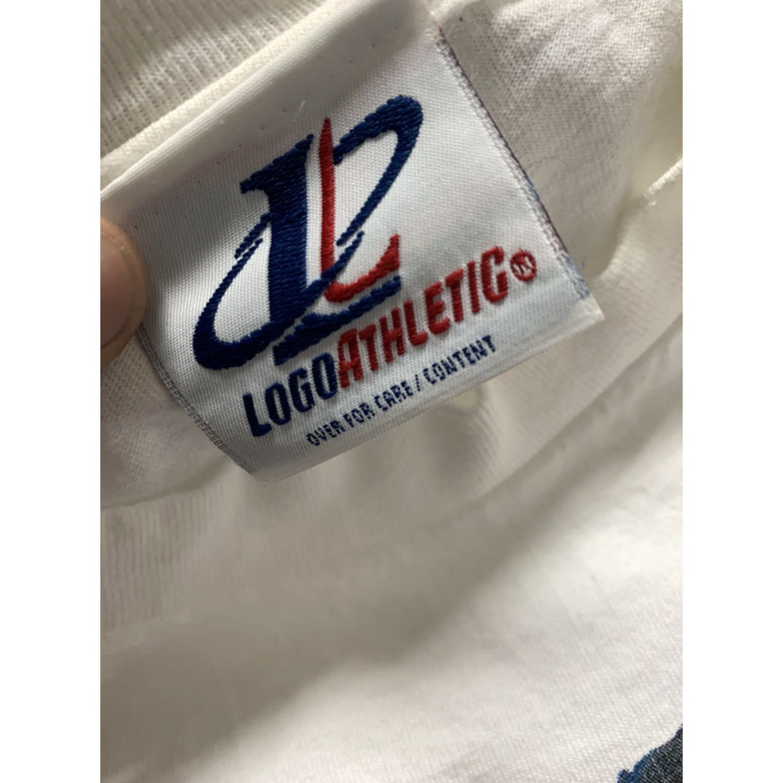 Logo Athletic VINTAGE 90s Oscar De La Hoya Golden Boy Boxing Logo Athletic T Shirt White XL Mens Size US XL / EU 56 / 4 - 4 Thumbnail