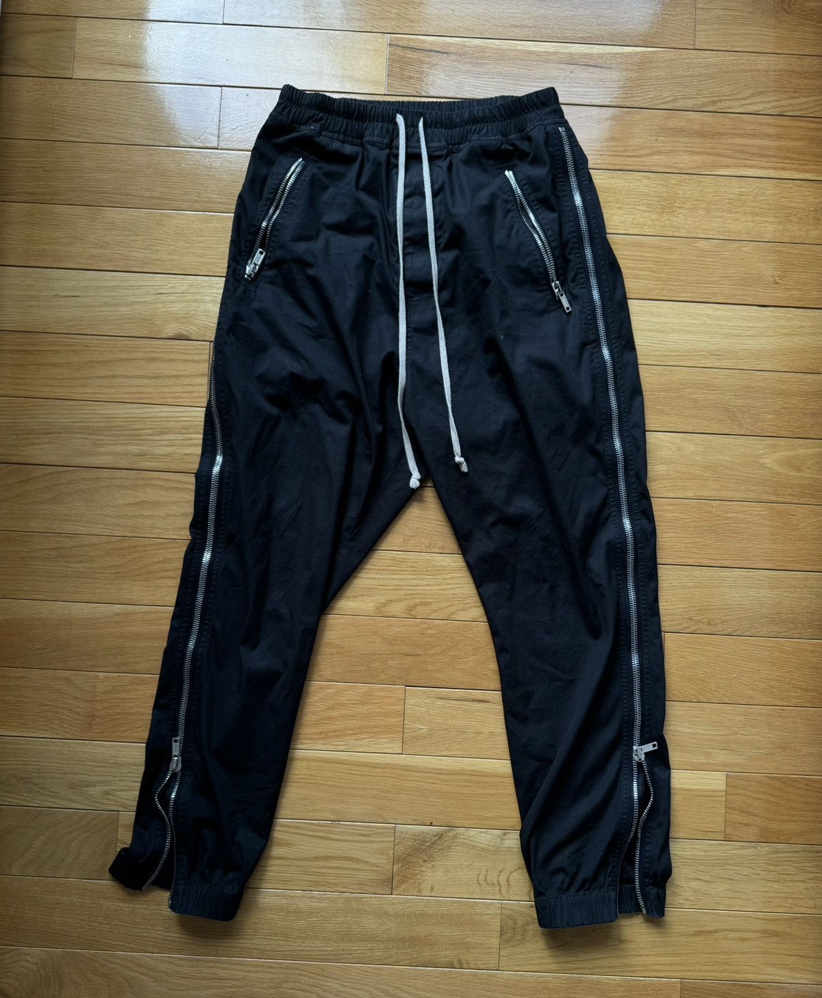 Rick Owens Rick Owens 20AW drawstring zipped cuff joggers | Grailed