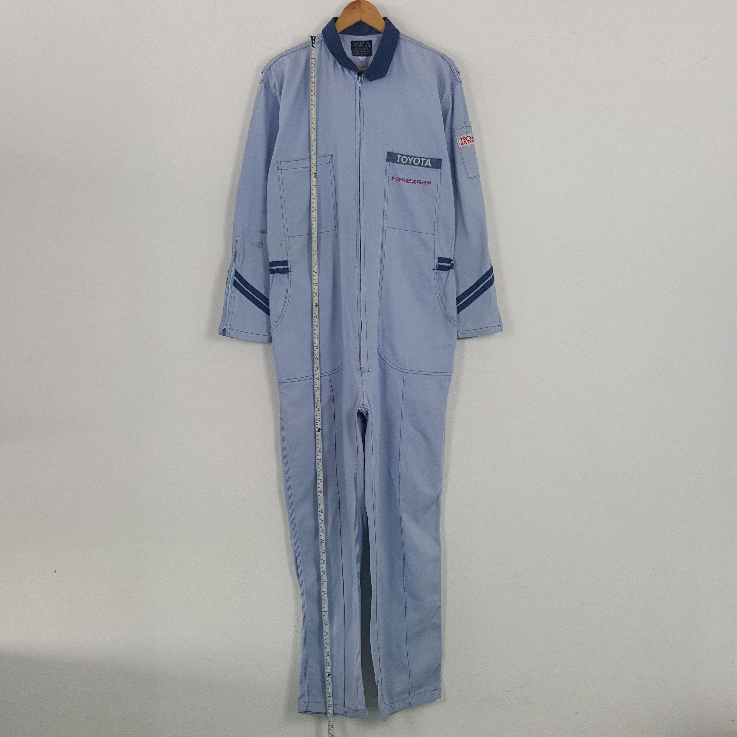Japanese Brand × Vintage Vintage Toyota Japanese Racing Team Utility Coverall Jacket Size US M / EU 48-50 / 2 - 4 Thumbnail