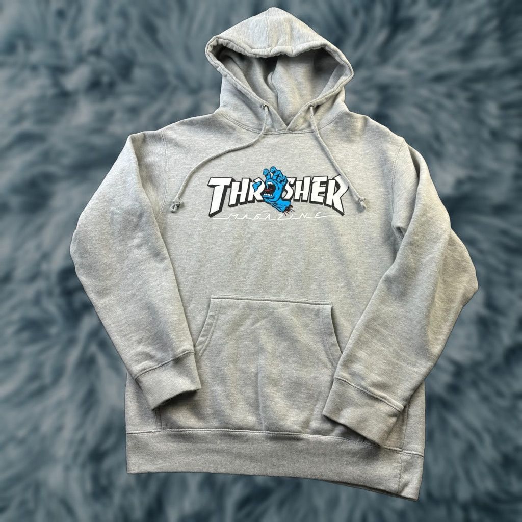 Thrasher Thrasher Hoodie Mens Small Gray Santa Cruz Skateboarding Screaming Hand Size US S / EU 44-46 / 1 - 1 Thumbnail