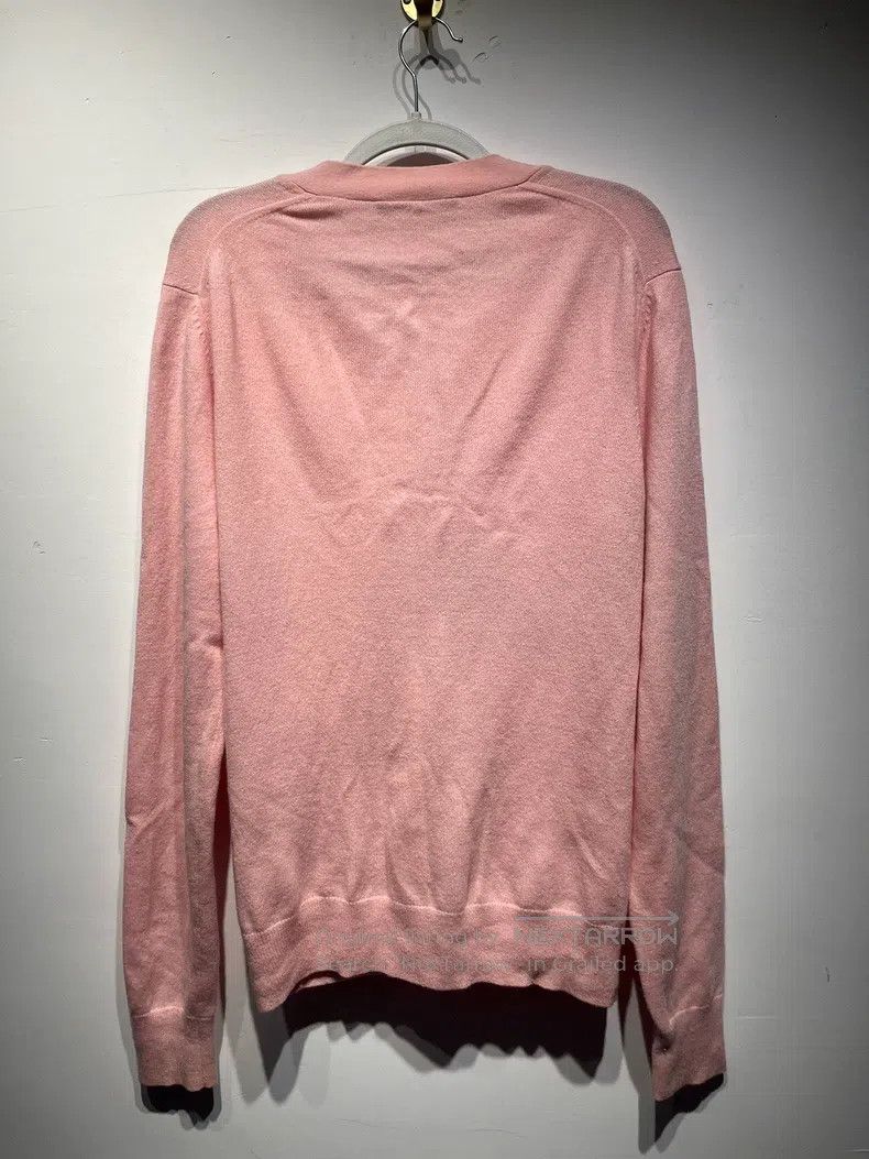 Acne Studios Acne Studios Pink V-neck Knitted Sweater Size S / US 4 / IT 40 - 2 Thumbnail