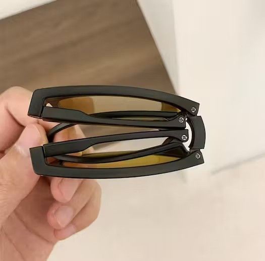 Designer Retro foldable punk sunglasses Size ONE SIZE - 3 Thumbnail