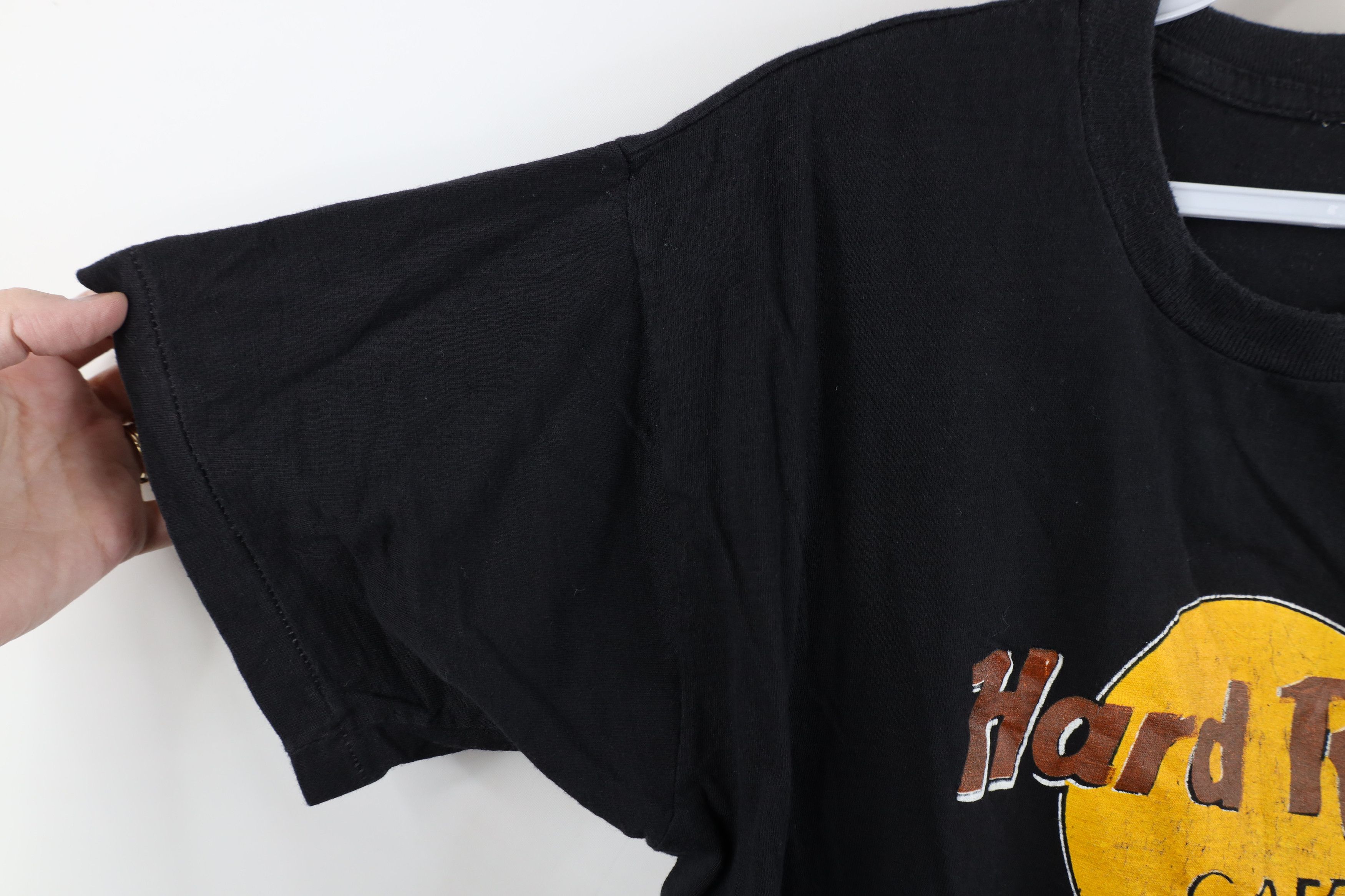 Hard Rock Cafe Vintage 90s Hard Rock Cafe Distressed Malta T-Shirt Black Size M / US 6-8 / IT 42-44 - 8 Thumbnail