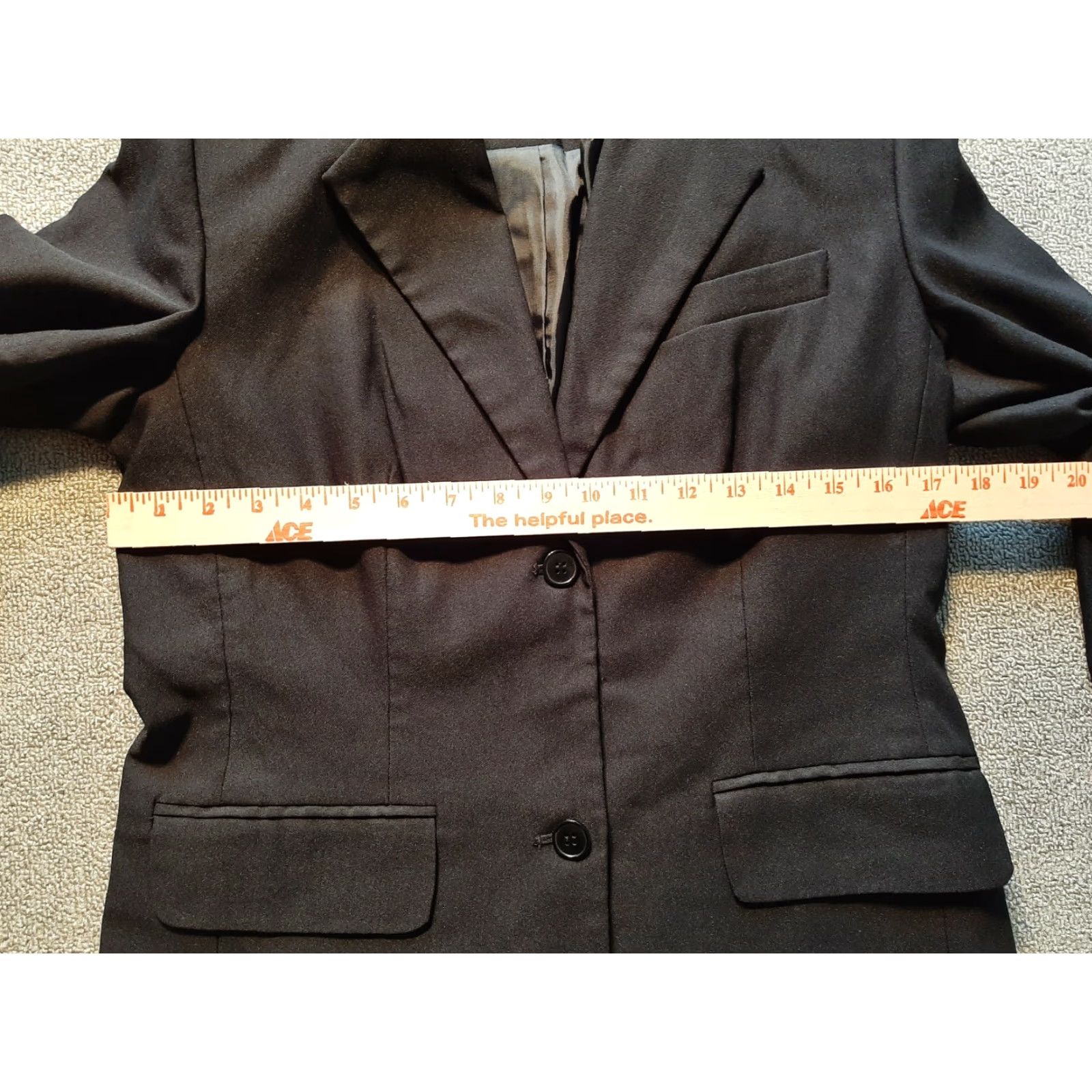 Vintage Boutique Europa Suit Blazer Womens Size 6 Black Button | Jacket | 3 Piece Set | Long Sleeve | Regular Size Size M / US 6-8 / IT 42-44 - 4 Thumbnail