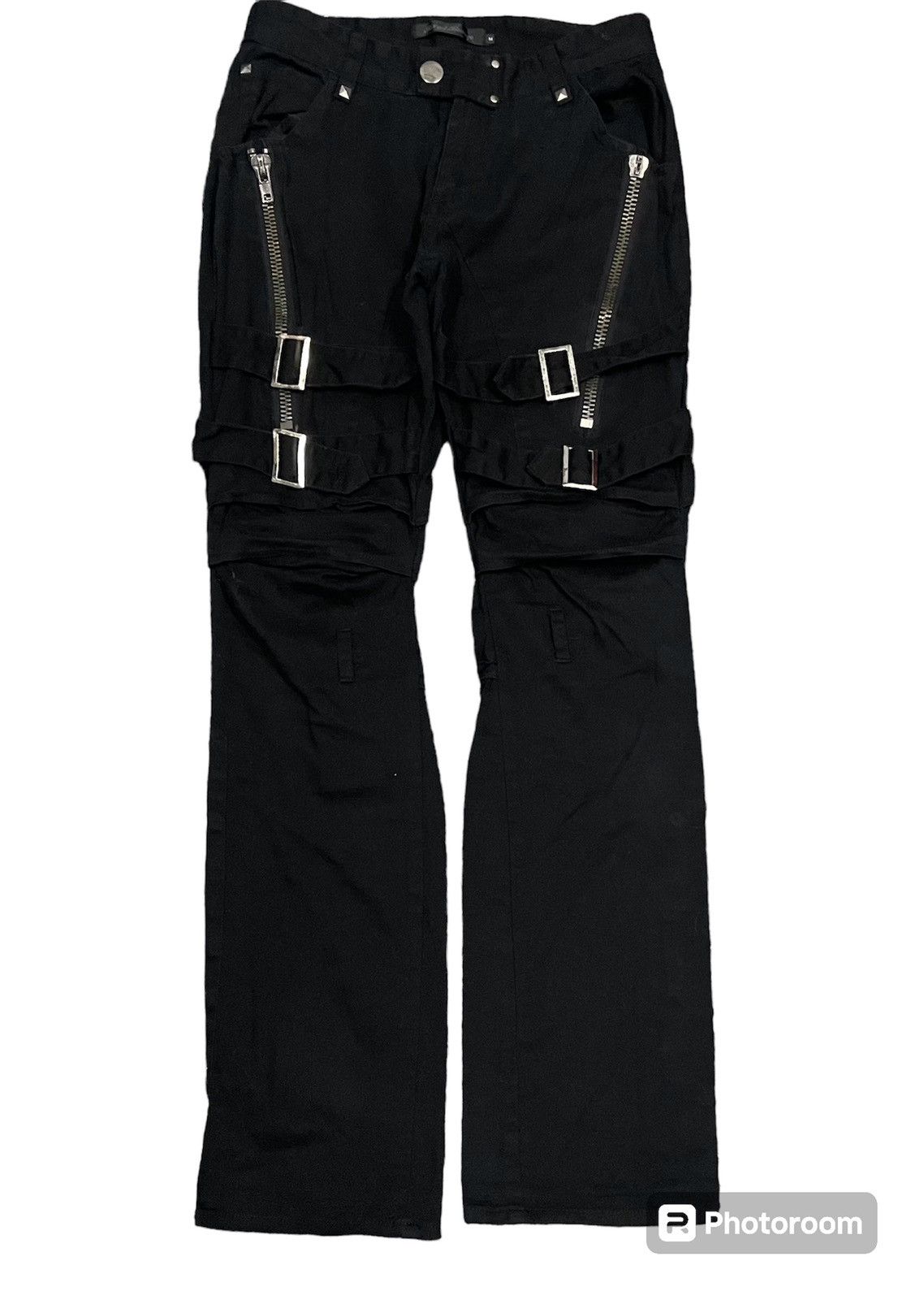 If Six Was Nine 2000s SEXPOT REVENGE BONDAGE PANT RARE DESIGN Size US 27 - 2 Thumbnail