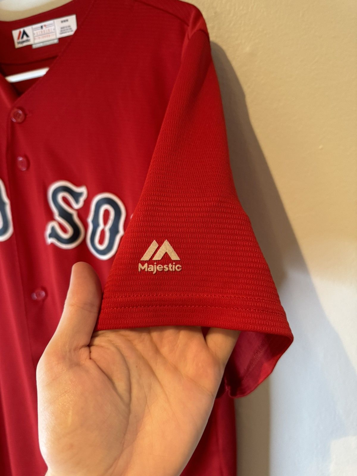 Majestic Boston Red Sox Jersey Size 40 M Red Majestic MLB Cool Base Size US M / EU 48-50 / 2 - 3 Thumbnail