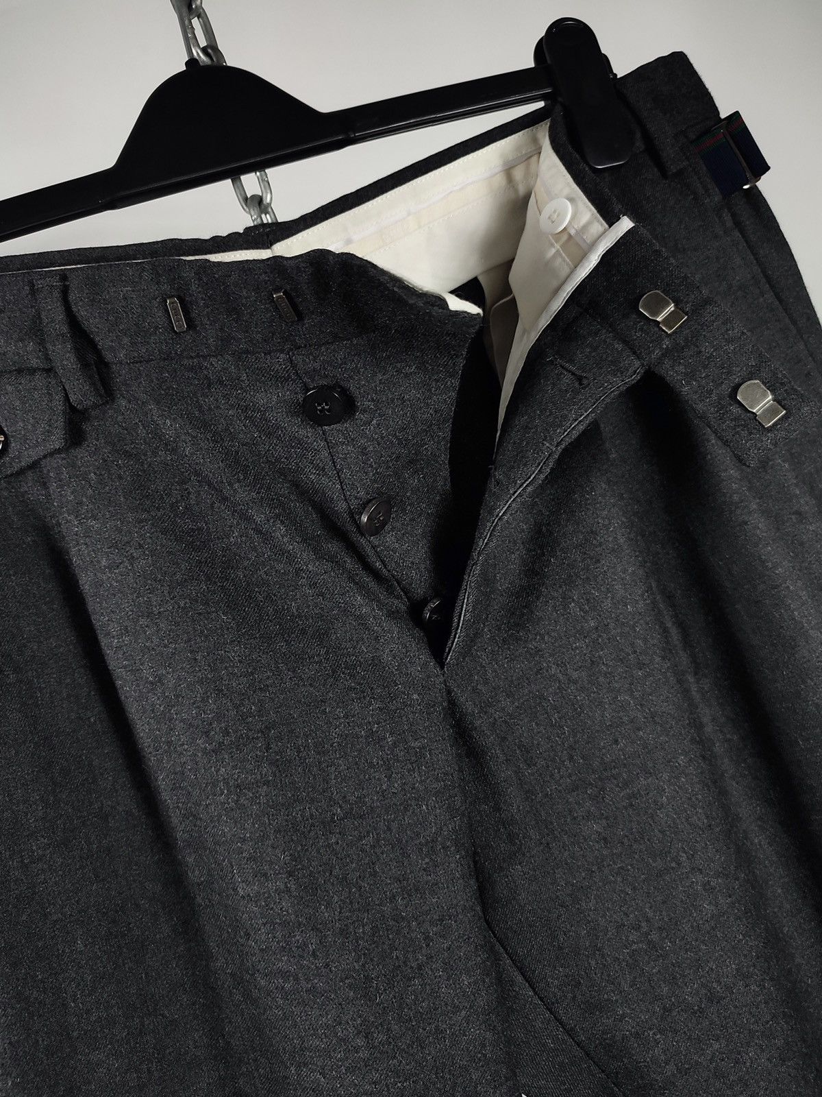Gucci 00s Archive Gucci Slim Fit Wool Trousers Tom Ford Size US 35 - 12 Thumbnail