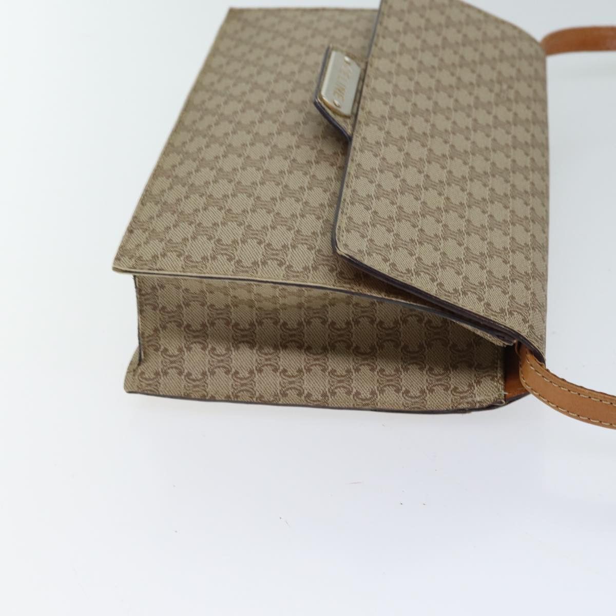 Celine CELINE Macadam Canvas Shoulder Bag Coated Canvas Beige Size ONE SIZE - 3 Thumbnail