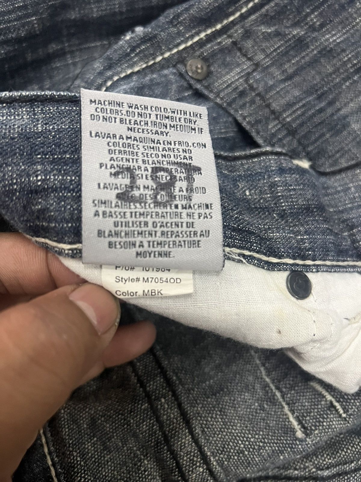 JNCO Vintage Y2K JNCO Cross Dark Wash Jeans Straight Denim Size US 32 / EU 48 - 13 Thumbnail