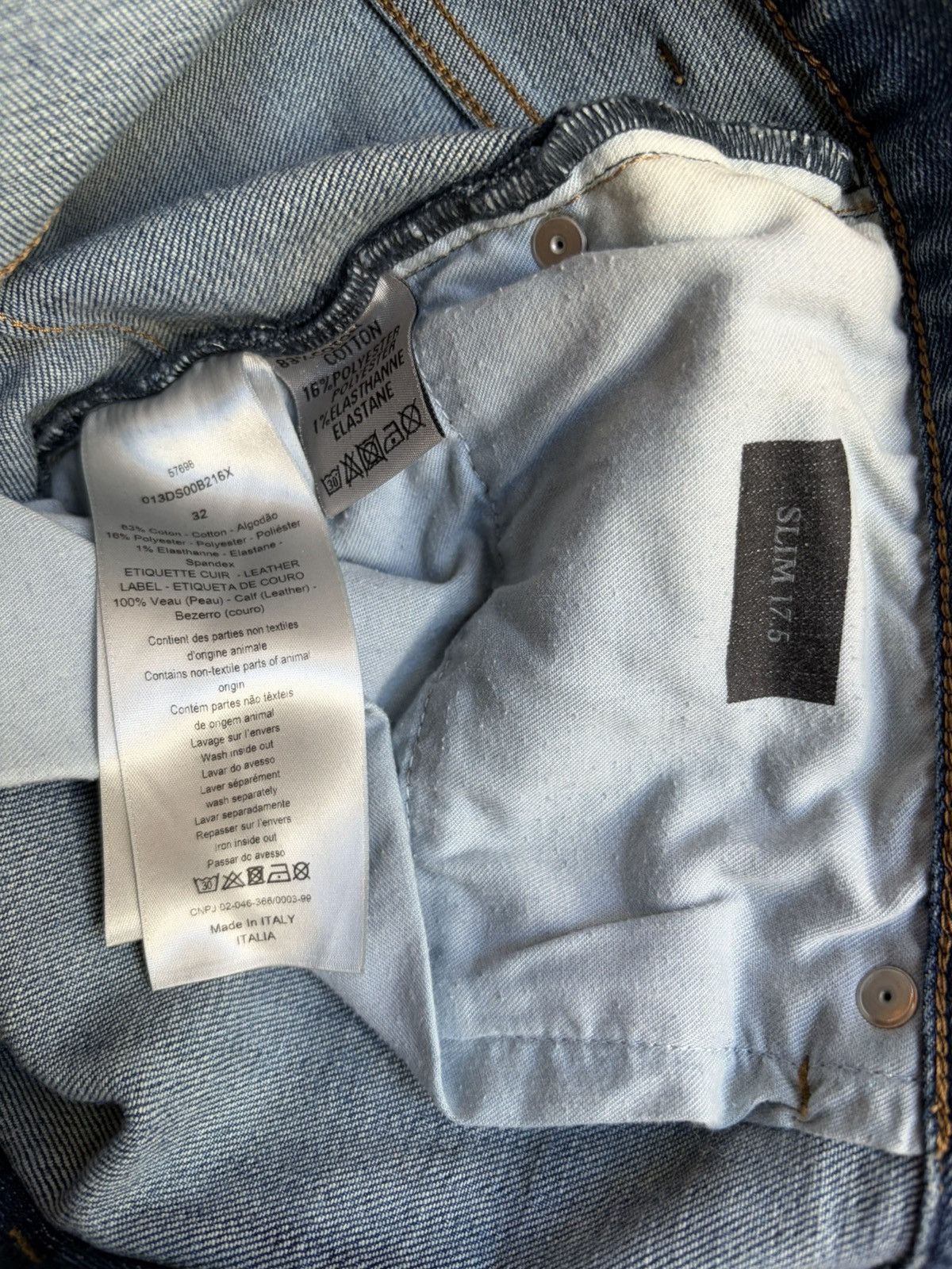 Dior Christian Dior Slim 17.5 jeans size 32 Size US 32 / EU 48 - 8 Thumbnail