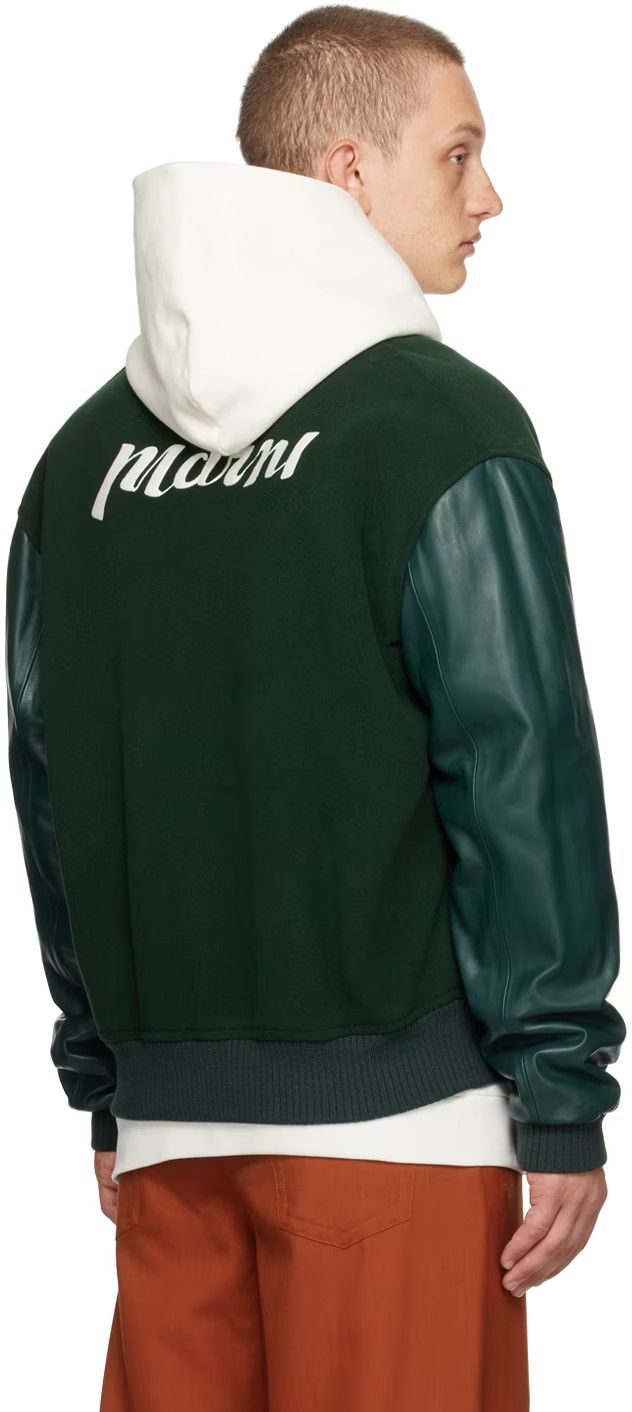 🇮🇹 Marni Felt and Leather Bomber Jacket