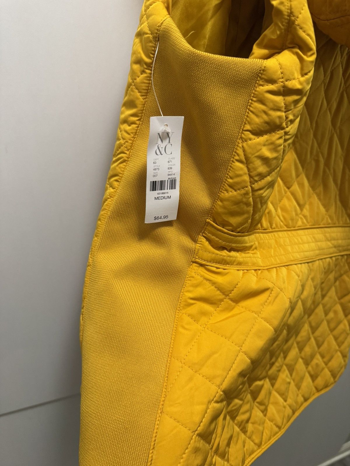 Other New York & Company Woman’s Mustard Quilted Vest Size M / US 6-8 / IT 42-44 - 4 Thumbnail