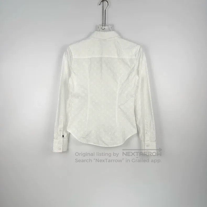 Louis Vuitton Louis Vuitton White dark full print long sleeve shirt Size XS / US 0-2 / IT 36-38 - 4 Thumbnail