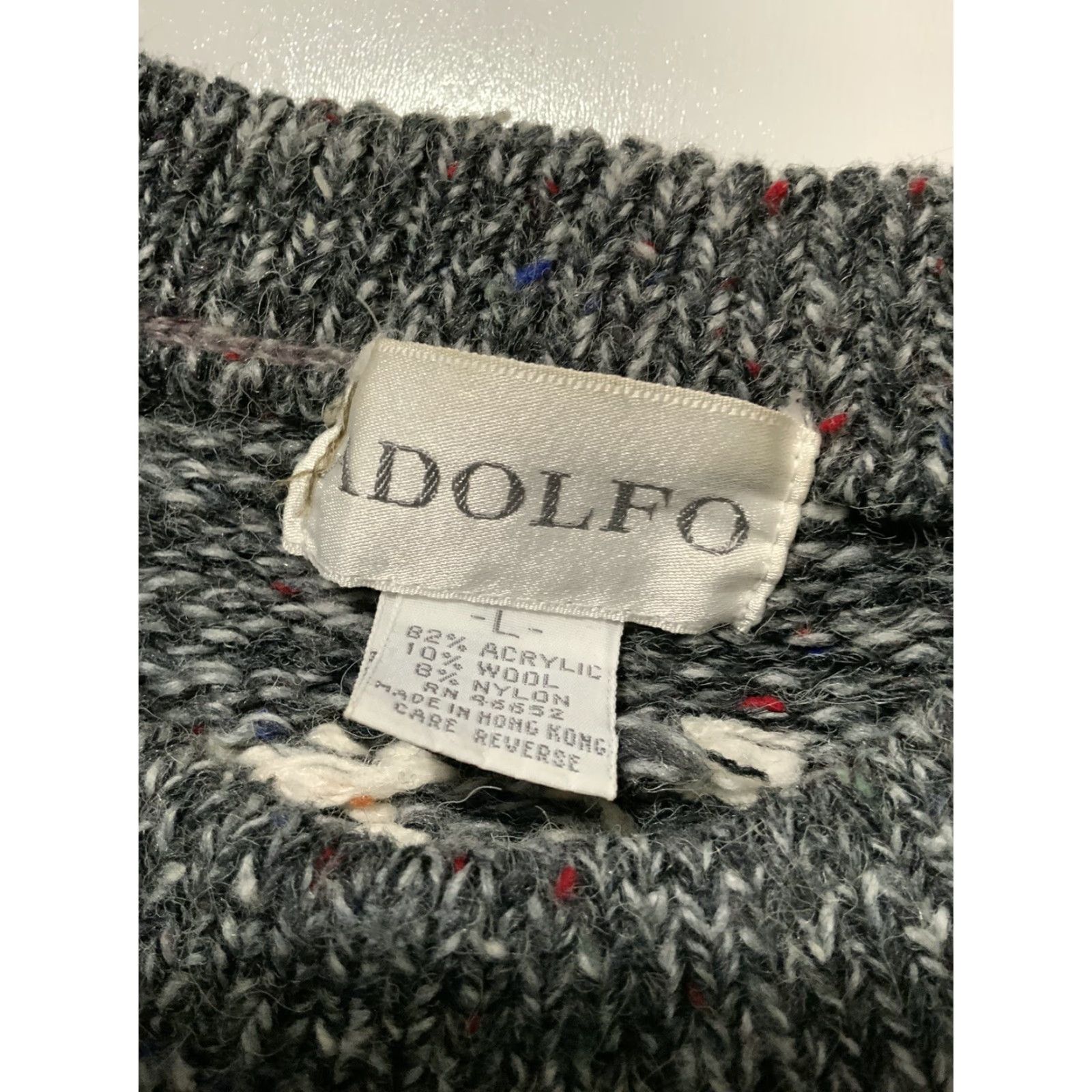 Vintage VINTAGE Adolfo Chimayo Aztec Southwestern Native Wool Blend Crewneck Sweater LG Mens Size US L / EU 52-54 / 3 - 6 Thumbnail