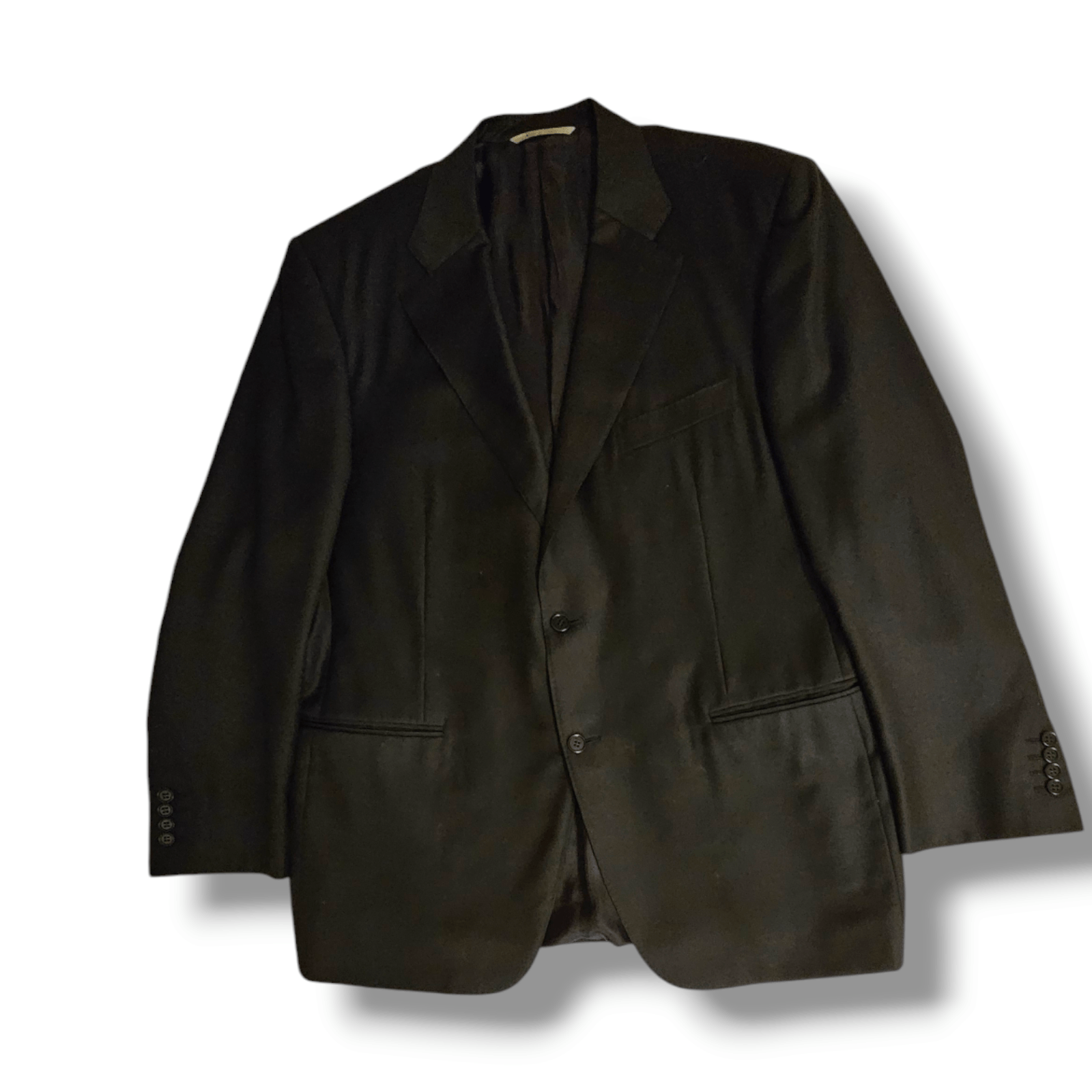 Canali Black Suit Coat by Canali Blazer 48R (US) 58R (EU) Size 48R - 11 Thumbnail