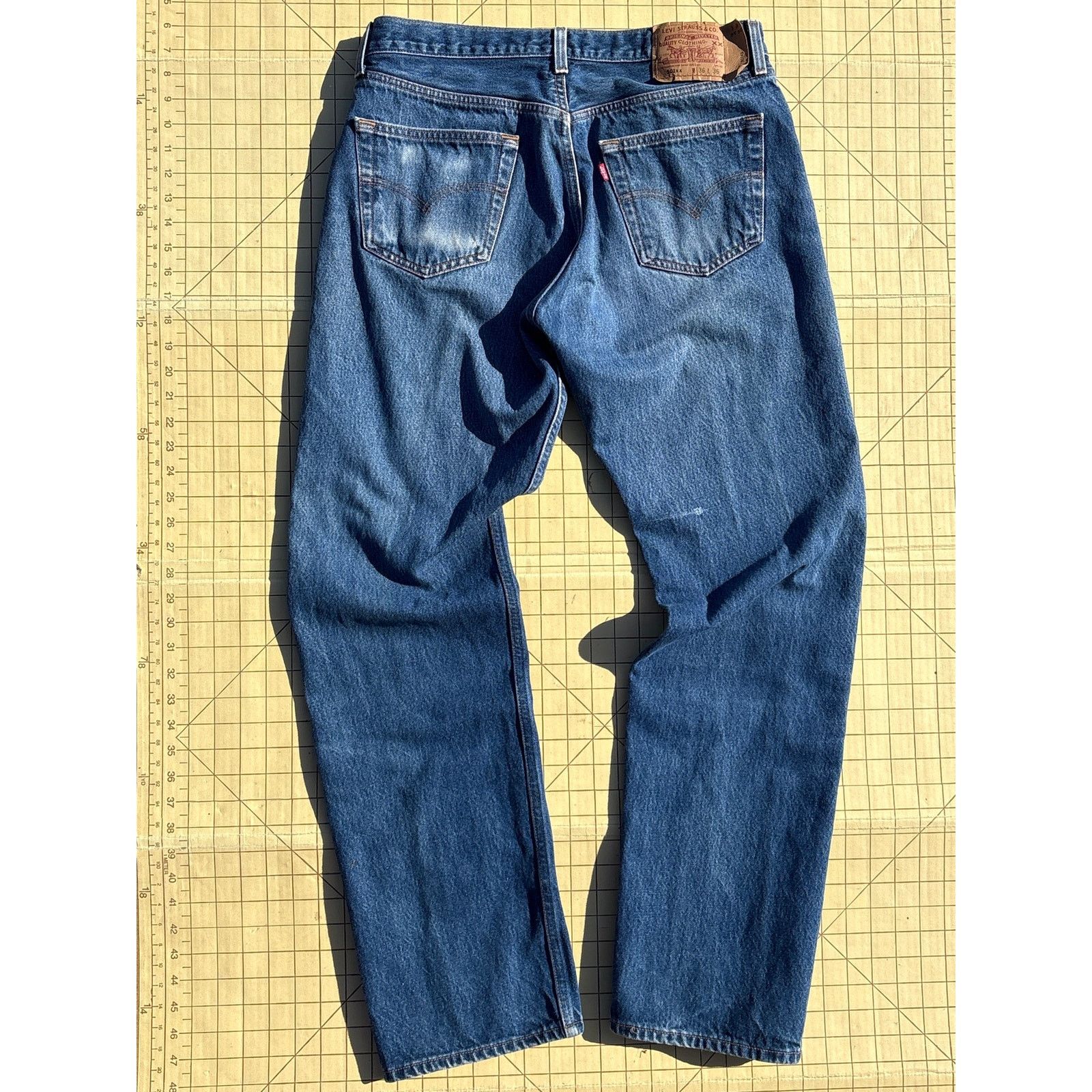 Levi's Vintage Y2K Levi’s 501-0000 XX button fly jeans 36x36(33x33) Size US 33 - 2 Thumbnail