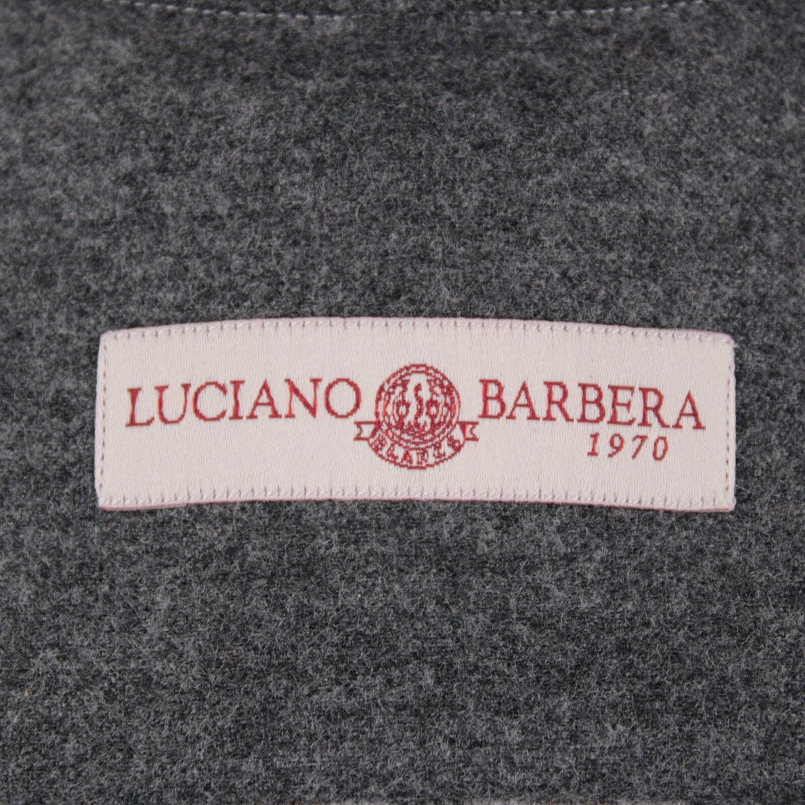 Luciano Barbera Overshirt Size M US In Gray Wool Blend