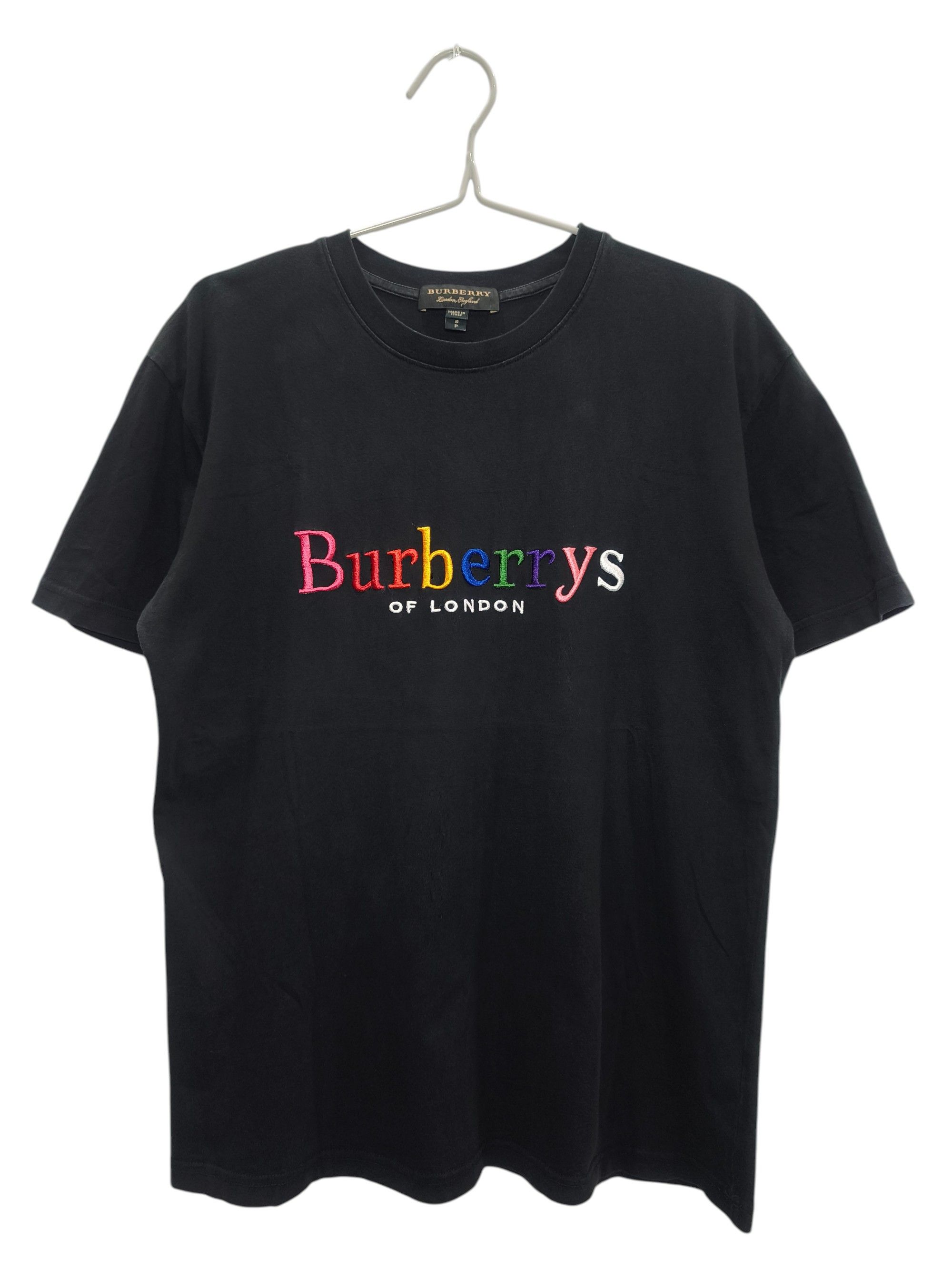 Burberry Burberrys Embroidered Rainbow Logo T-shirt Size US M / EU 48-50 / 2 - 1 Thumbnail