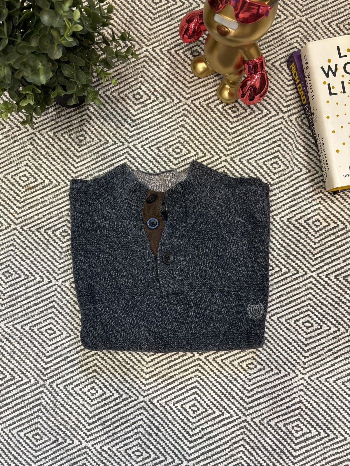 Chaps Ralph Lauren Chaps Ralph Lauren Button Sweater Size US XL / EU 56 / 4 - 3 Thumbnail