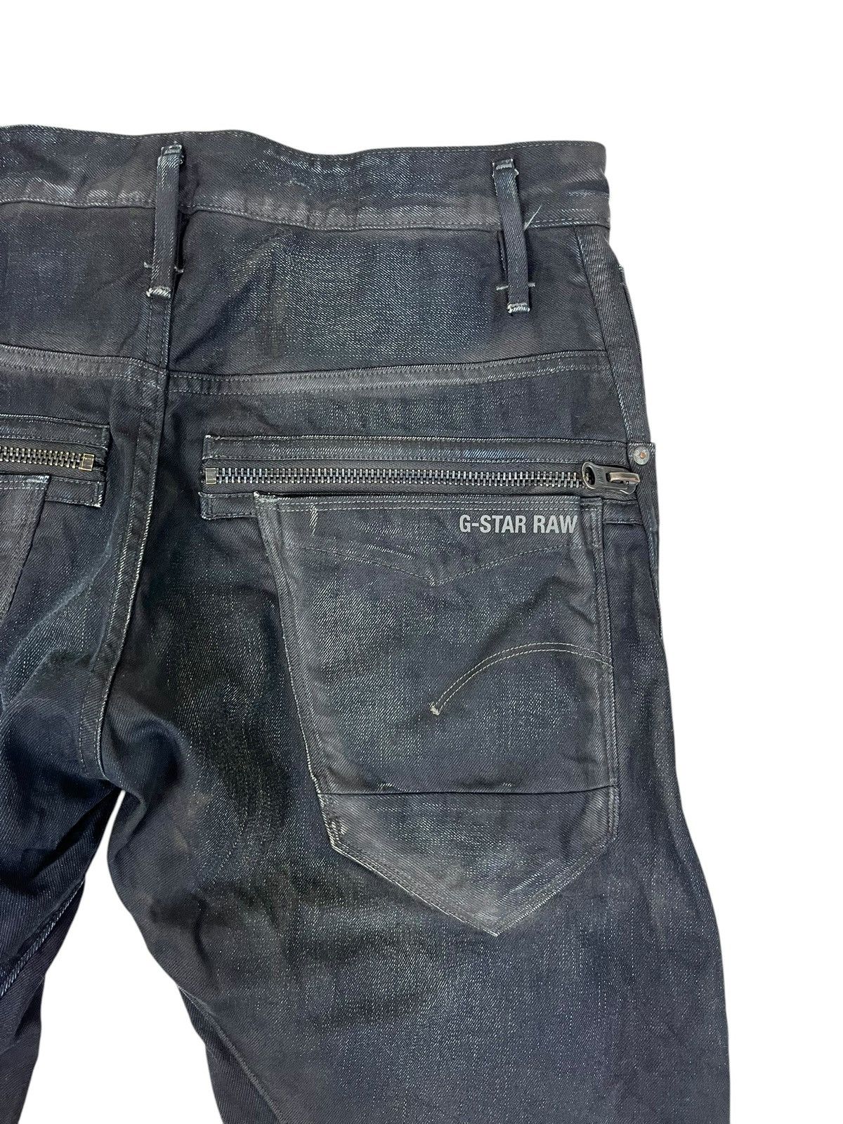 G-Star Gstar Black Wax Loose Tapered Jeans Size US 34 / EU 50 - 13 Thumbnail