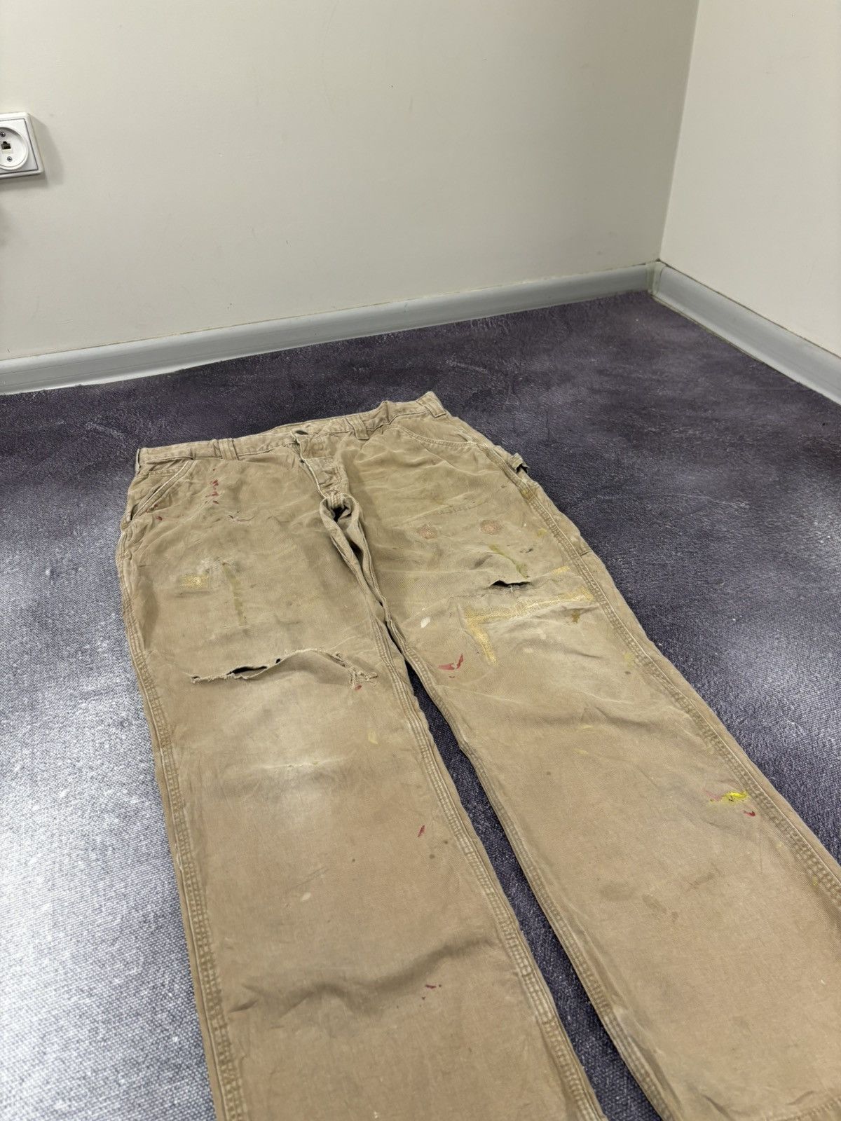 Carhartt Vintage Carhartt Relaxed Distressed Carpenter Baggy Pants Size US 36 / EU 52 - 13 Thumbnail