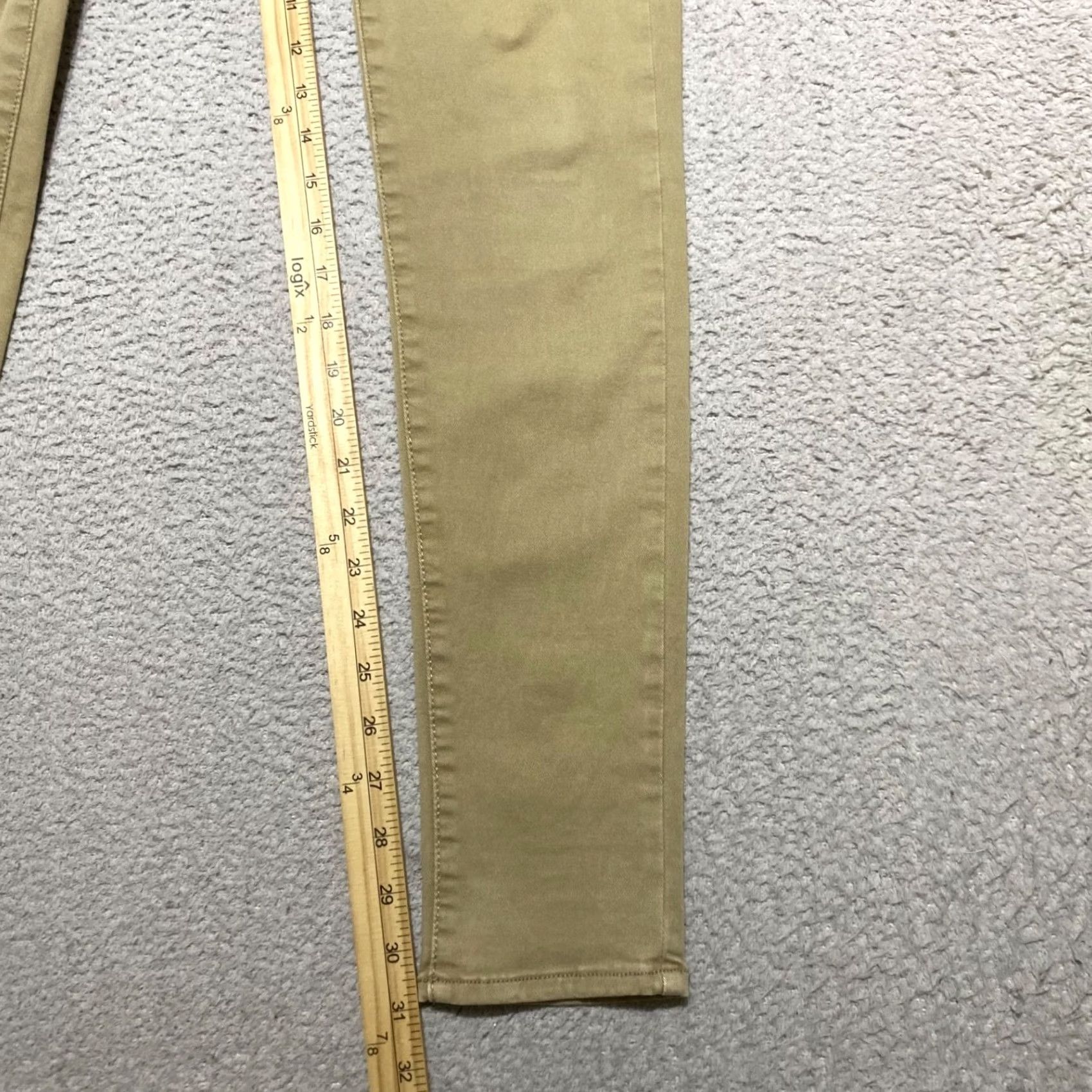 American Eagle Outfitters American Eagle Jeans Womens 6 Tall Beige Medium Wash Low Rise Jegging Stretch Size 28" / US 6 / IT 42 - 6 Thumbnail