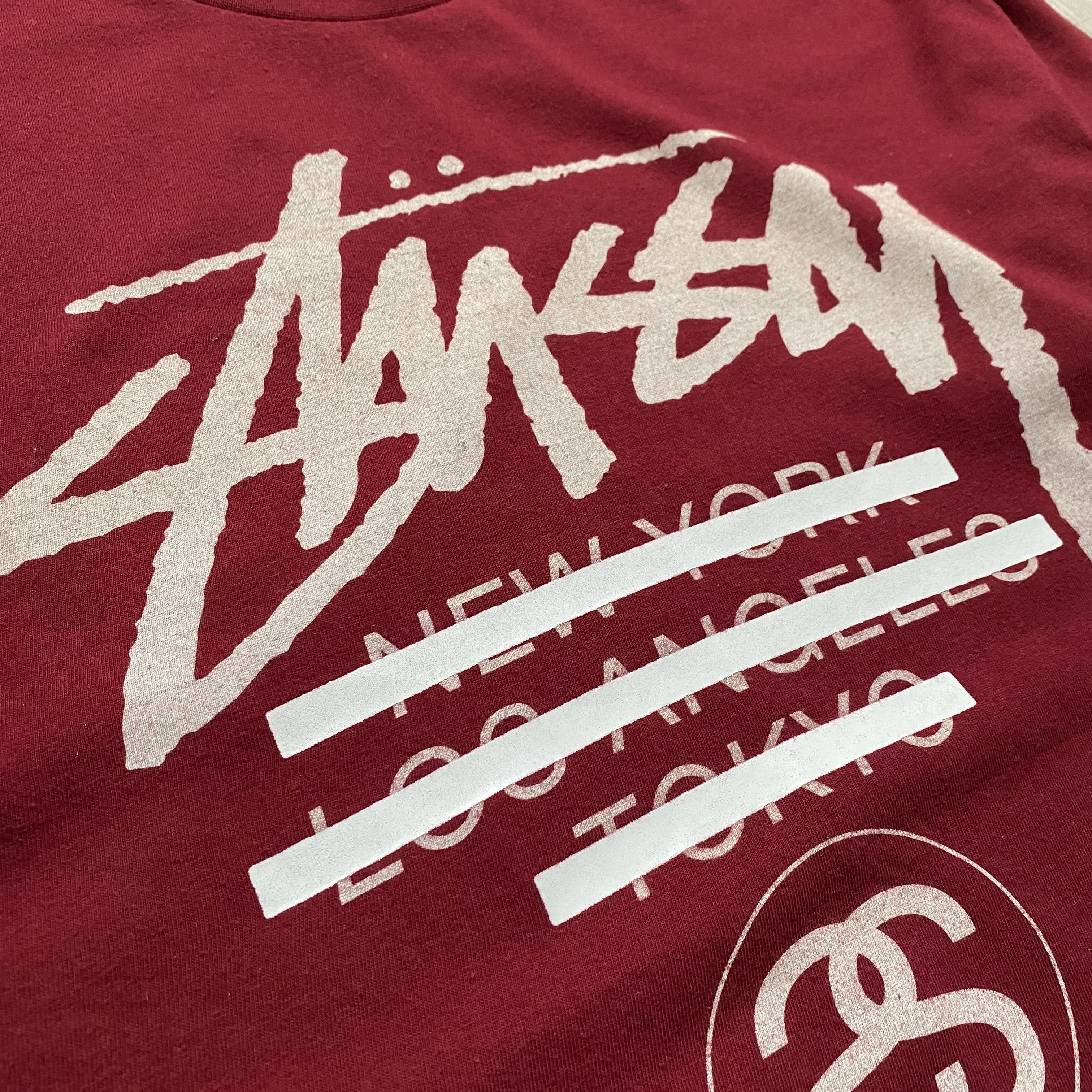 Stussy 🔥 Vintage Stussy Big Logo tee skater New York tokyo paris Size US M / EU 48-50 / 2 - 7 Thumbnail