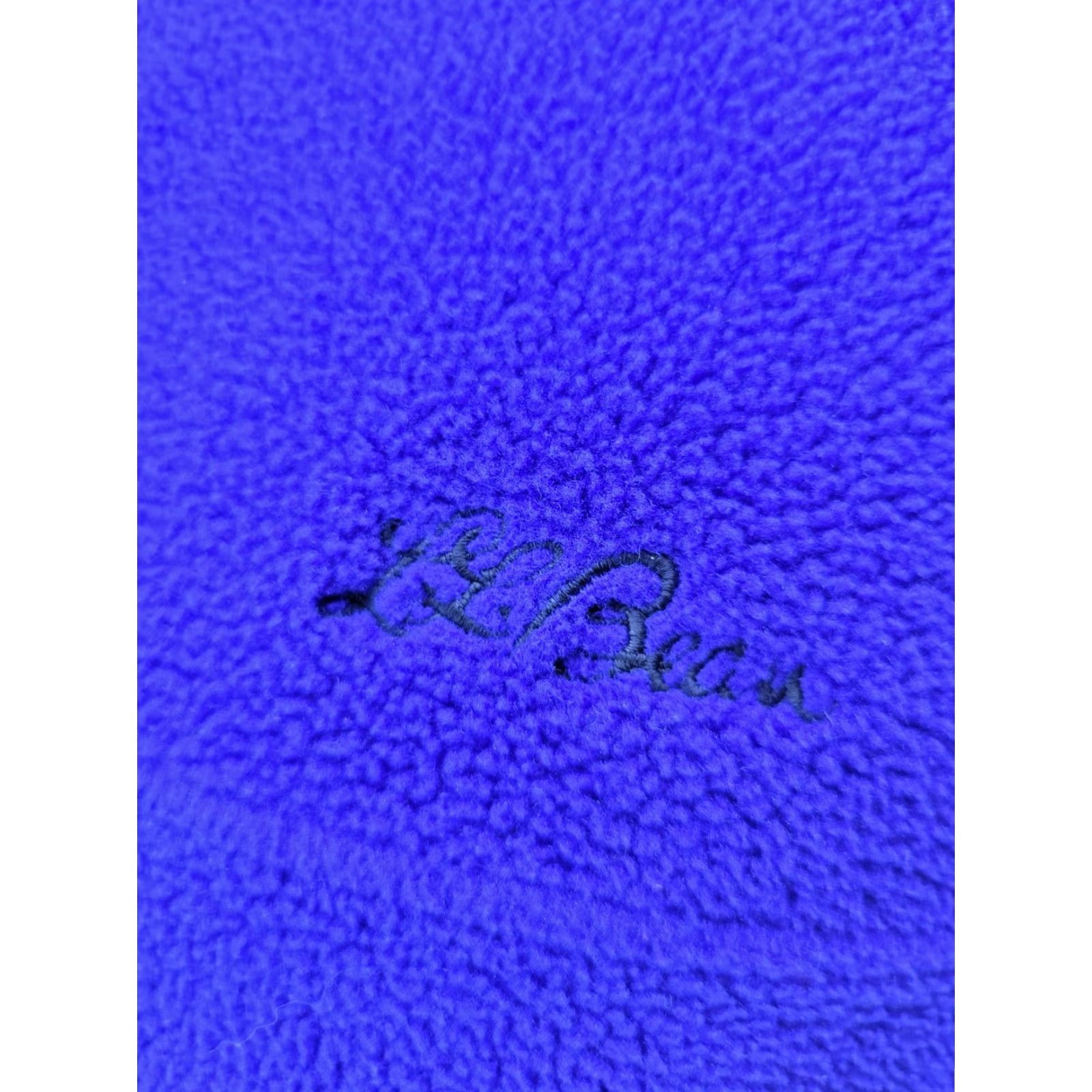 Vintage L.L. Bean Mens Blue Fleece Sweater Pullover Large Nyl Polyester Spandex 1/4 Button Pockets Mock Neck Sweatshirt Outdoor Casual Shirt Mens Large Blue Size US L / EU 52-54 / 3 - 4 Thumbnail