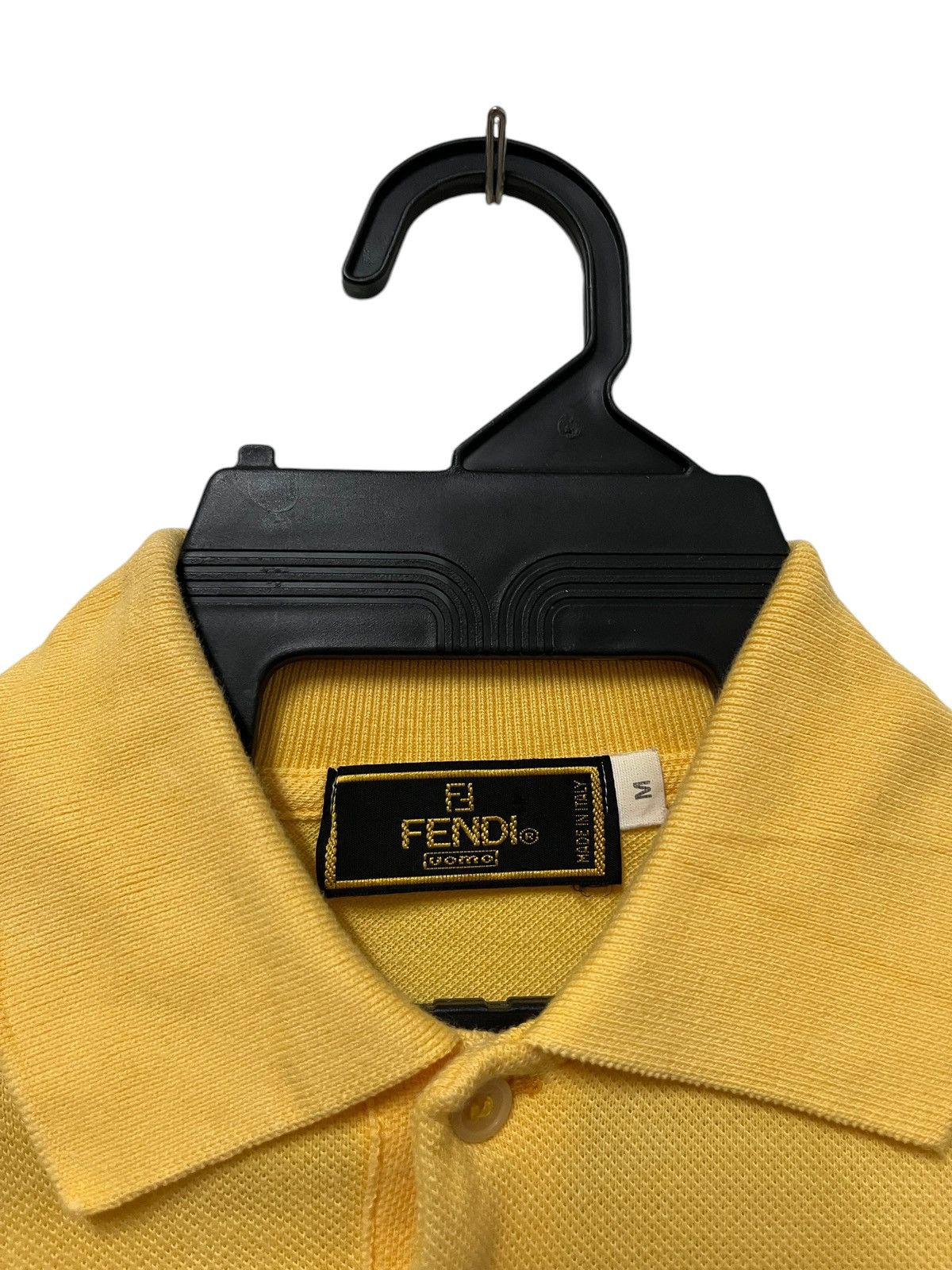 Fendi × Vintage 🔥 Vtg Fendi Small Logo Polo Shirt Size US M / EU 48-50 / 2 - 4 Thumbnail