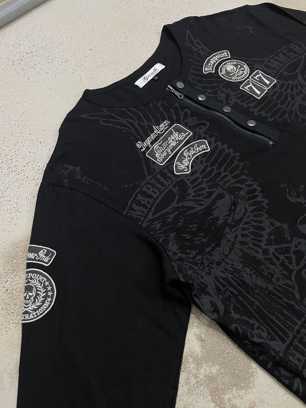 In The Attic In The Attic Gothic Bobber Harley Davidson Vintage Style Size US XXL / EU 58 / 5 - 6 Thumbnail
