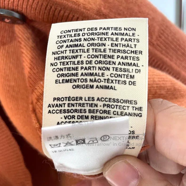 Hermes Hermes Orange Cashmere Cardigan Size XS / US 0-2 / IT 36-38 - 6 Thumbnail
