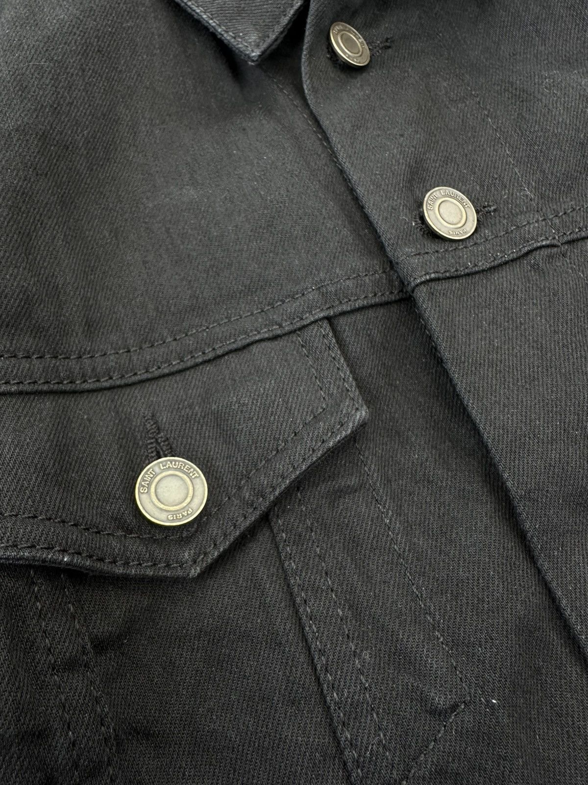 Saint Laurent Paris Saint Laurent Paris Denim Jacket black Size US M / EU 48-50 / 2 - 5 Thumbnail