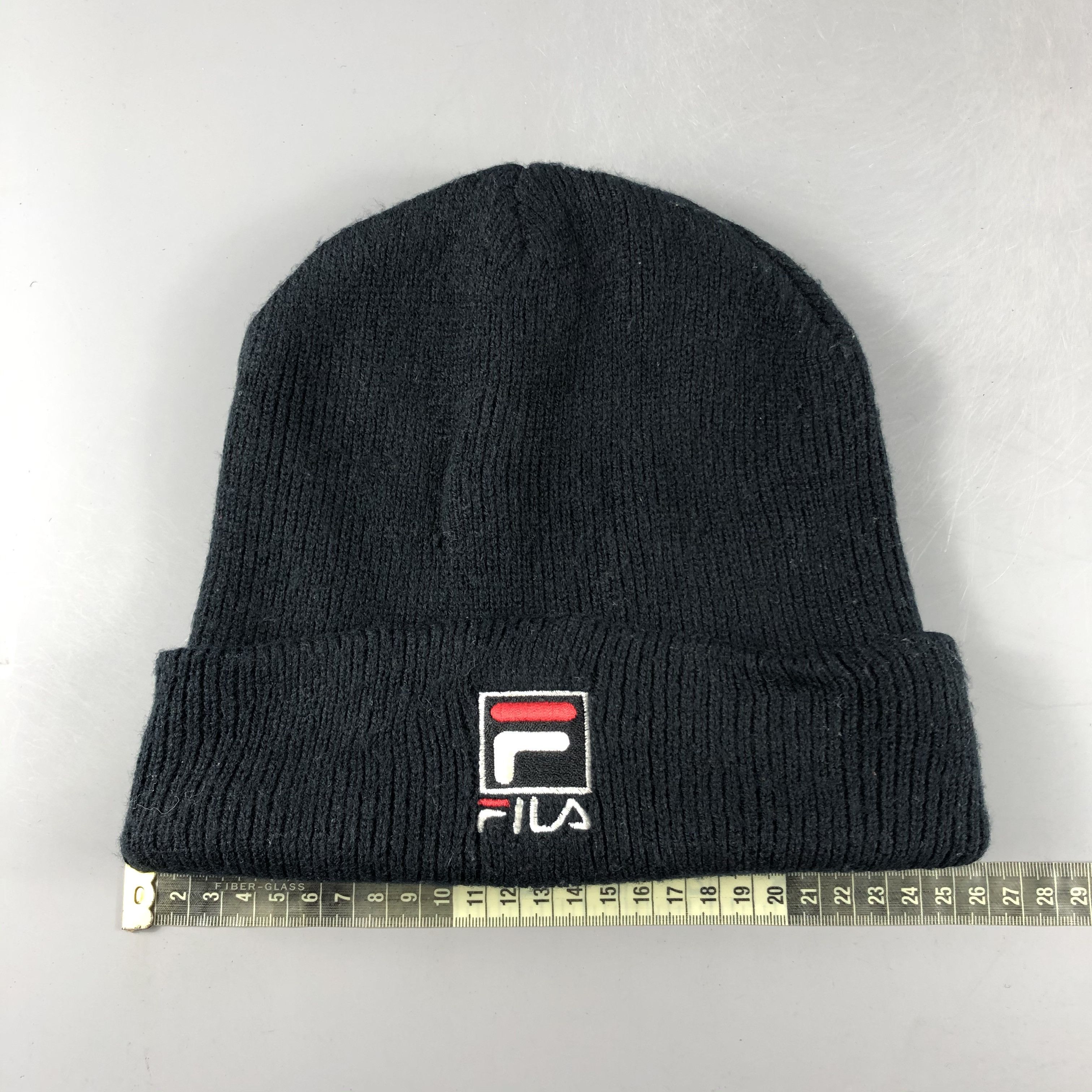 Fila × Vintage Fila Ribbed Beanie Snow Hat Snow Cap -D262 Size ONE SIZE - 3 Thumbnail