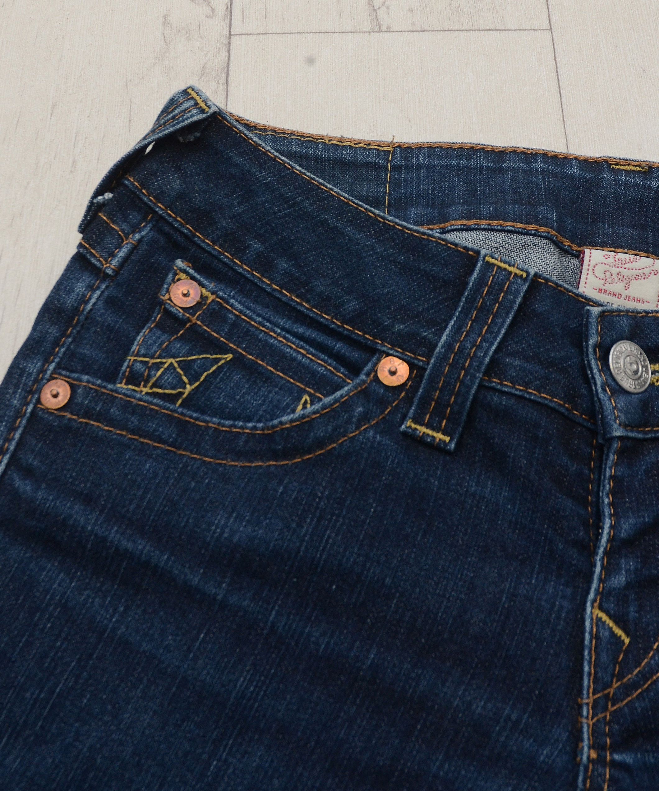 True Religion × Vintage Y2k Low Rise Crazy Skinny True Religion Golden Edition USA Size 28" / US 6 / IT 42 - 6 Thumbnail