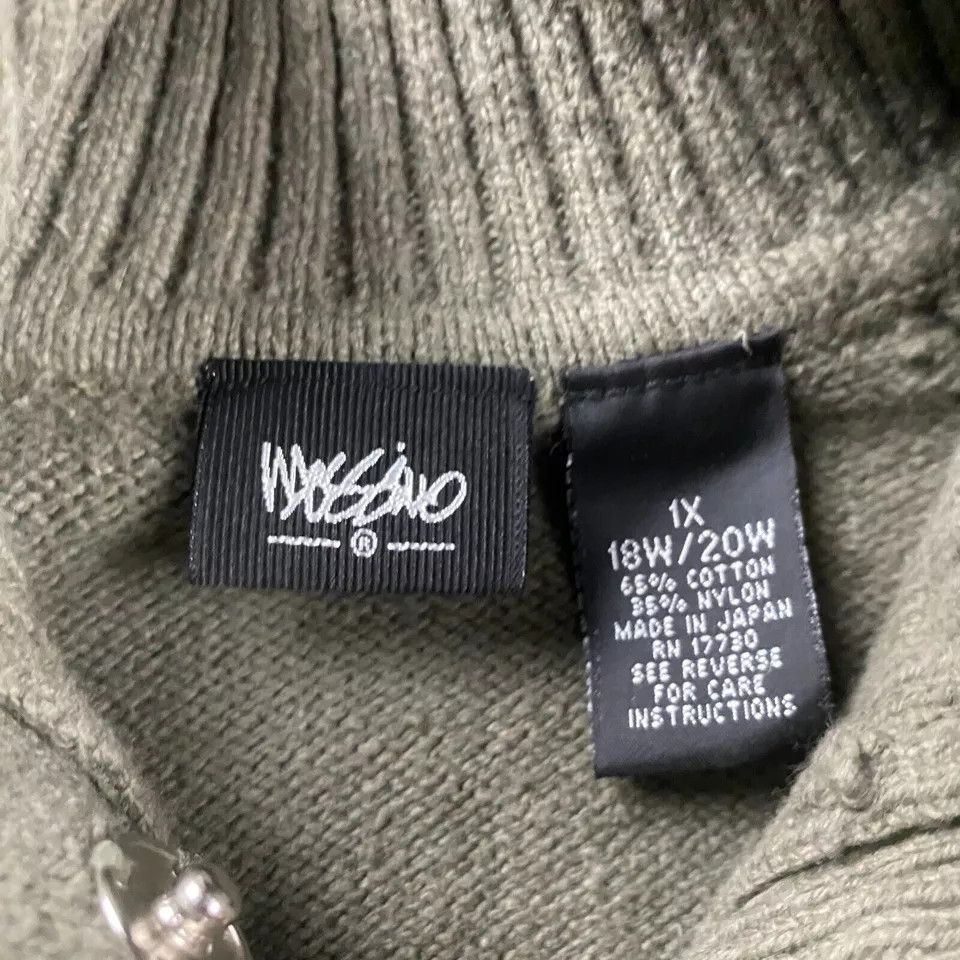 Mossimo × Vintage Vintage Mossimo Sweater Women's 1X 18W/20W Snap Mock Neck Size ONE SIZE - 3 Thumbnail