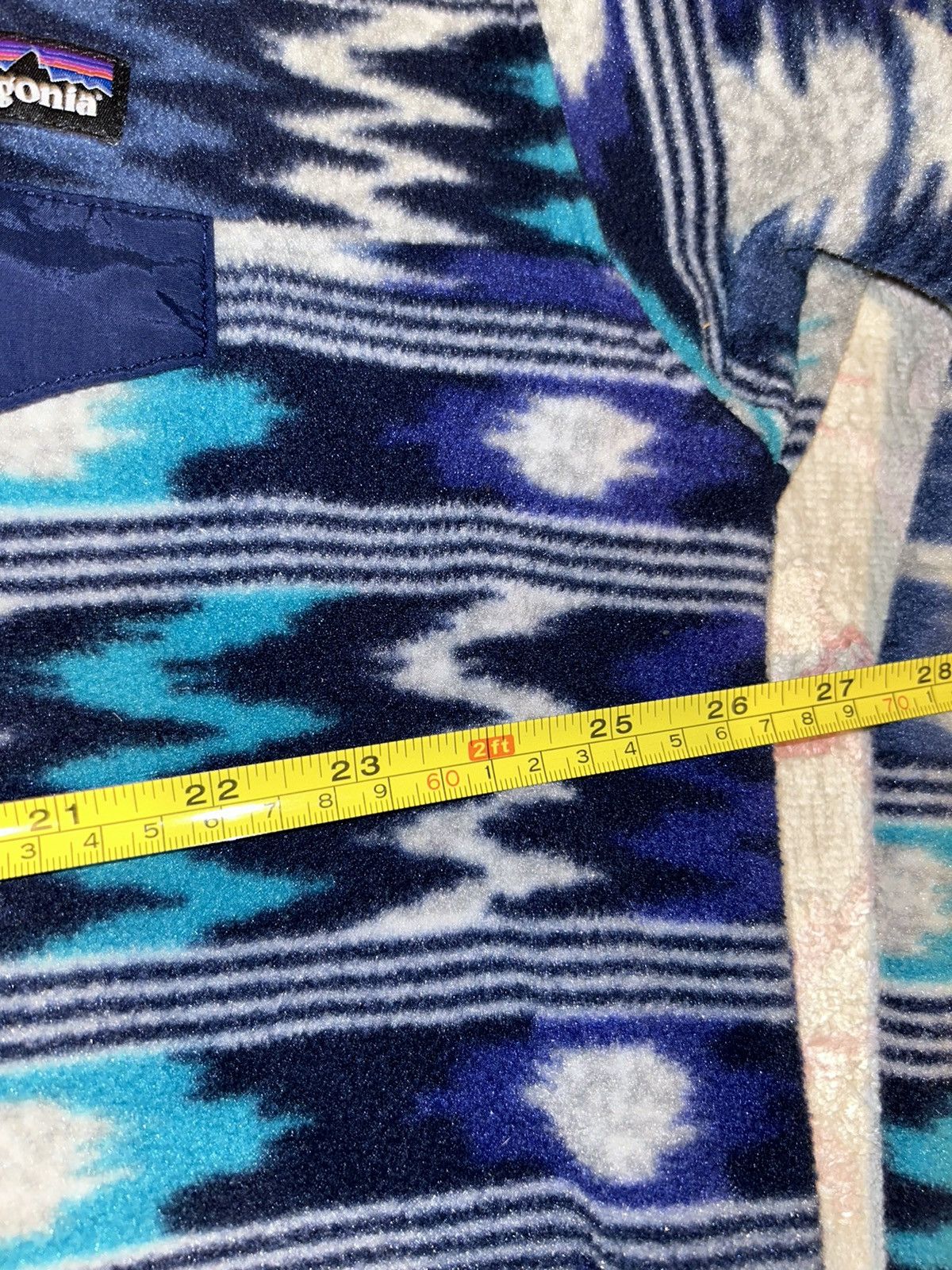 Patagonia 2014 Patagonia Synchilla Aztec Print Snap-T Fleece Pullover Size XL / US 12-14 / IT 48-50 - 7 Thumbnail